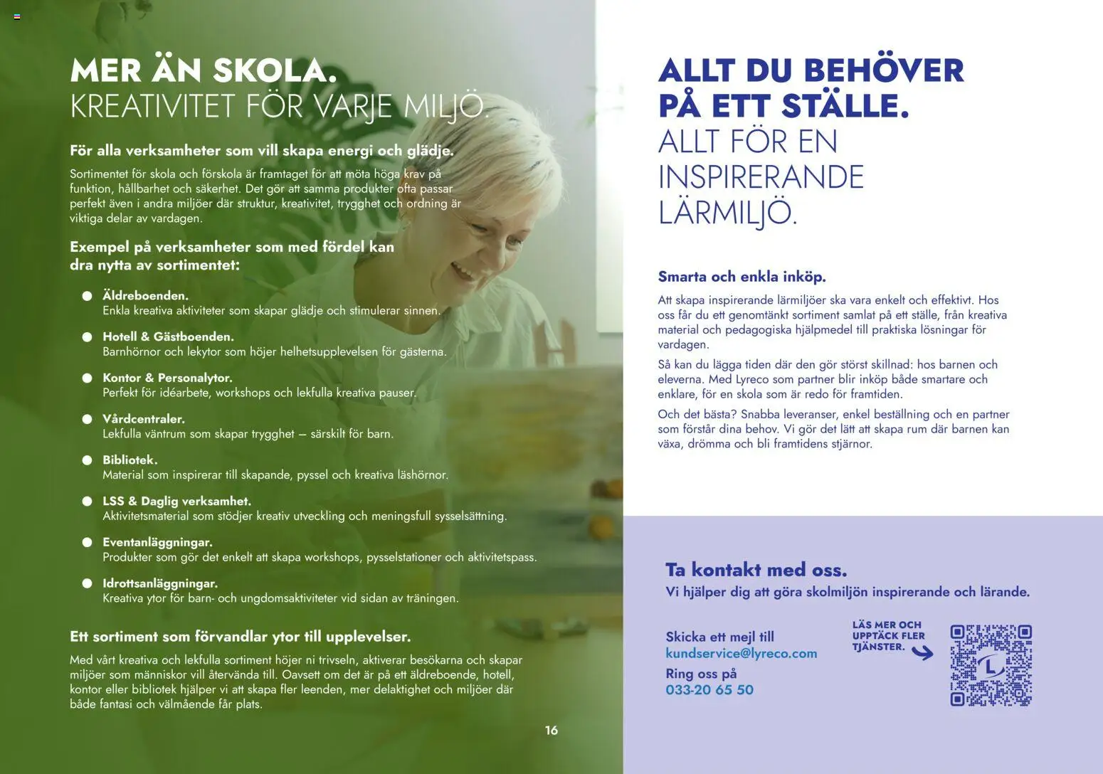 Lyreco reklamblad aktuell från 13.04.2026 | Sida: 16 | Produkter: Bibliotek, Ring, Kontakt
