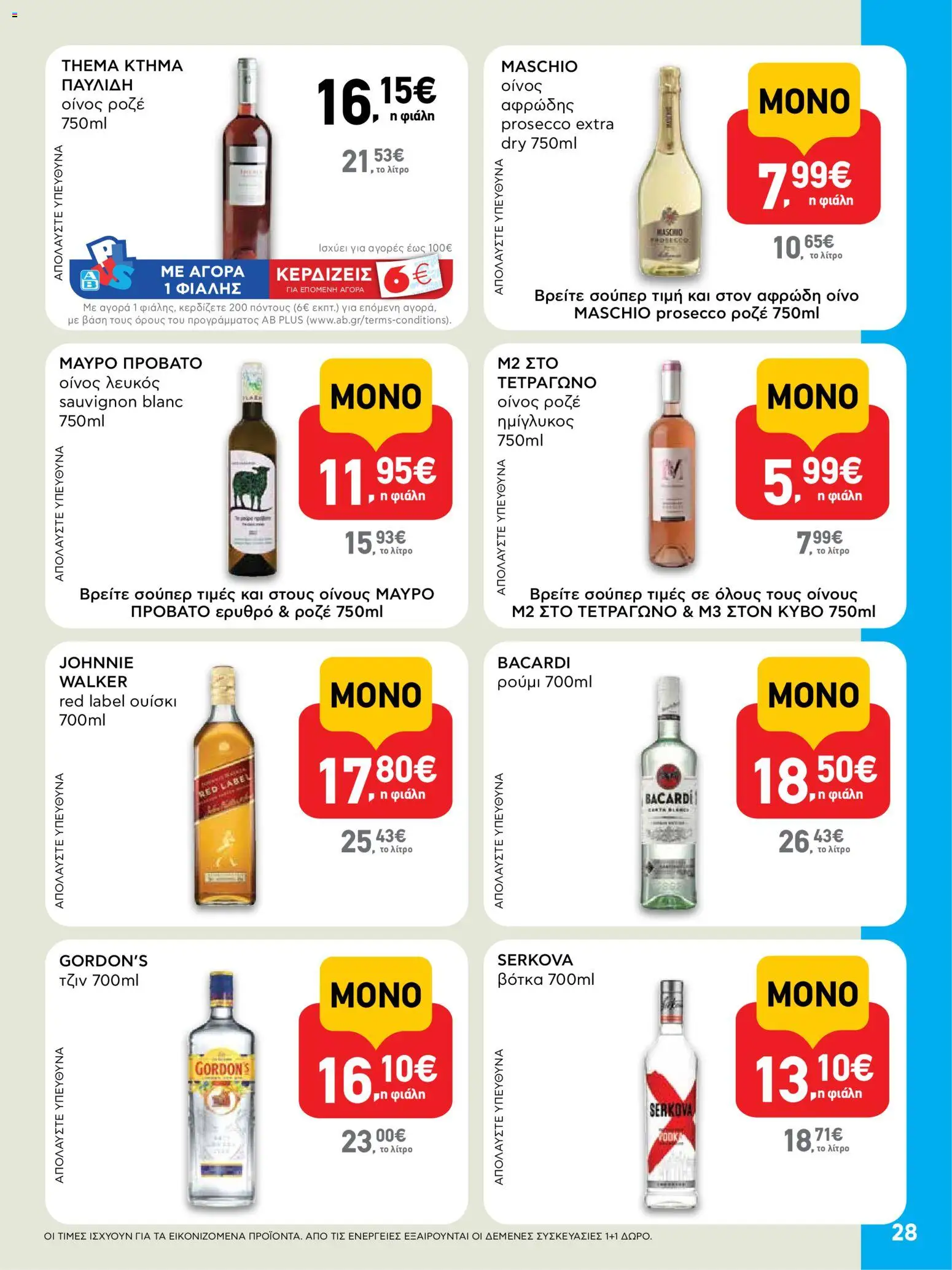  | Σελίδα: 28 | Προϊόντα: Τζιν, Βότκα, Ρούμι