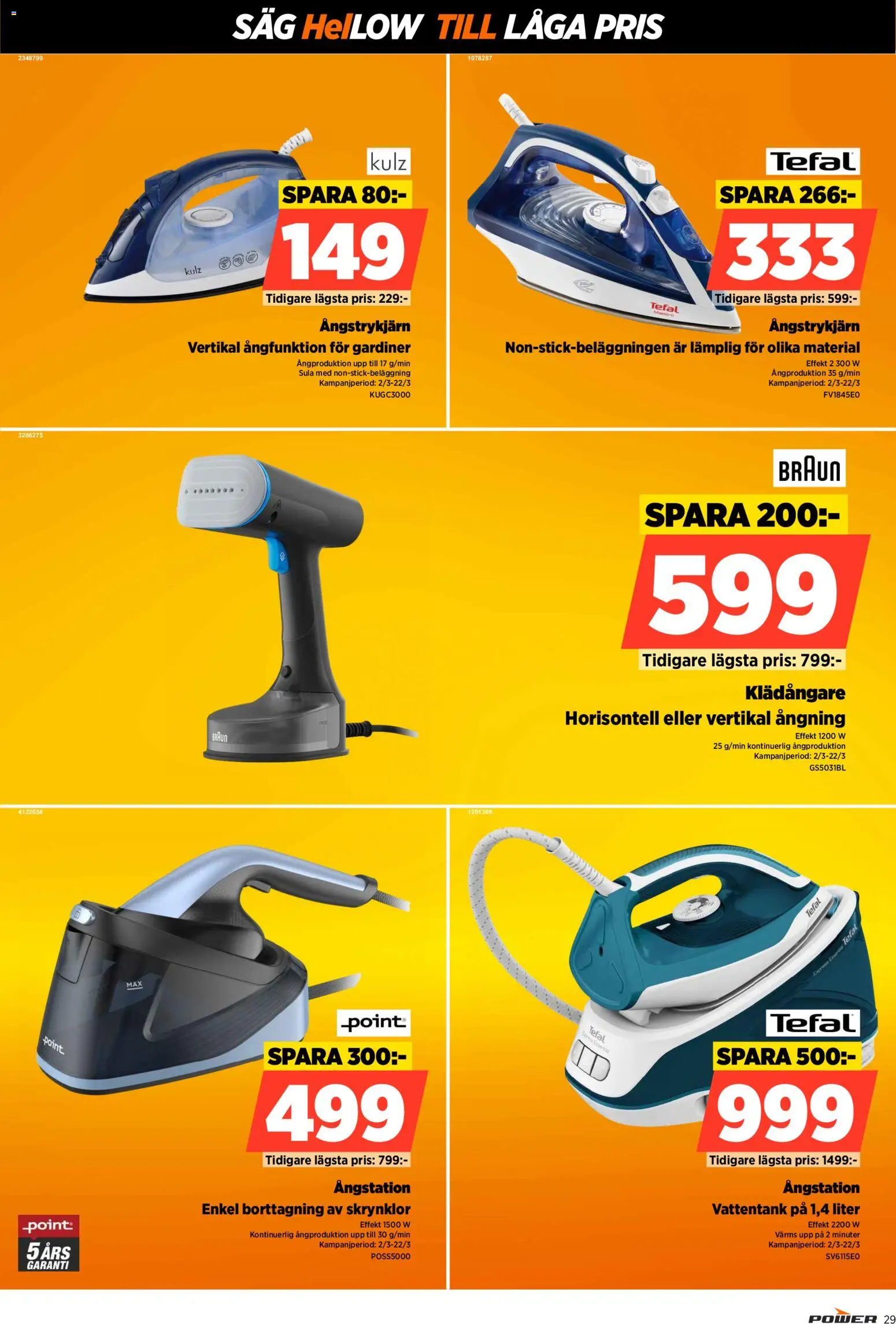 Power reklamblad aktuell från 09.03.2026 | Sida: 29 | Produkter: Såg