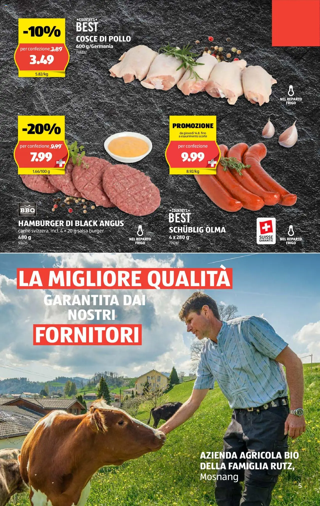 Aldi Volantino ab 14.08.2025 | Seite: 5 | Produkte: Burger