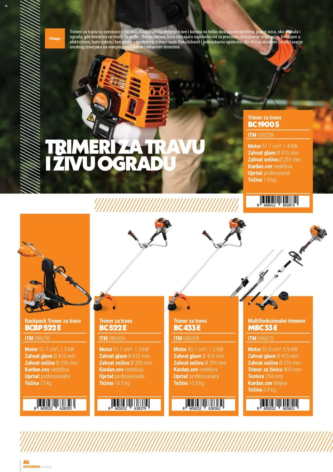 Villager katalog - važi od 13.02.2025 | Strana: 46 | Proizvode: Sto, Trimer