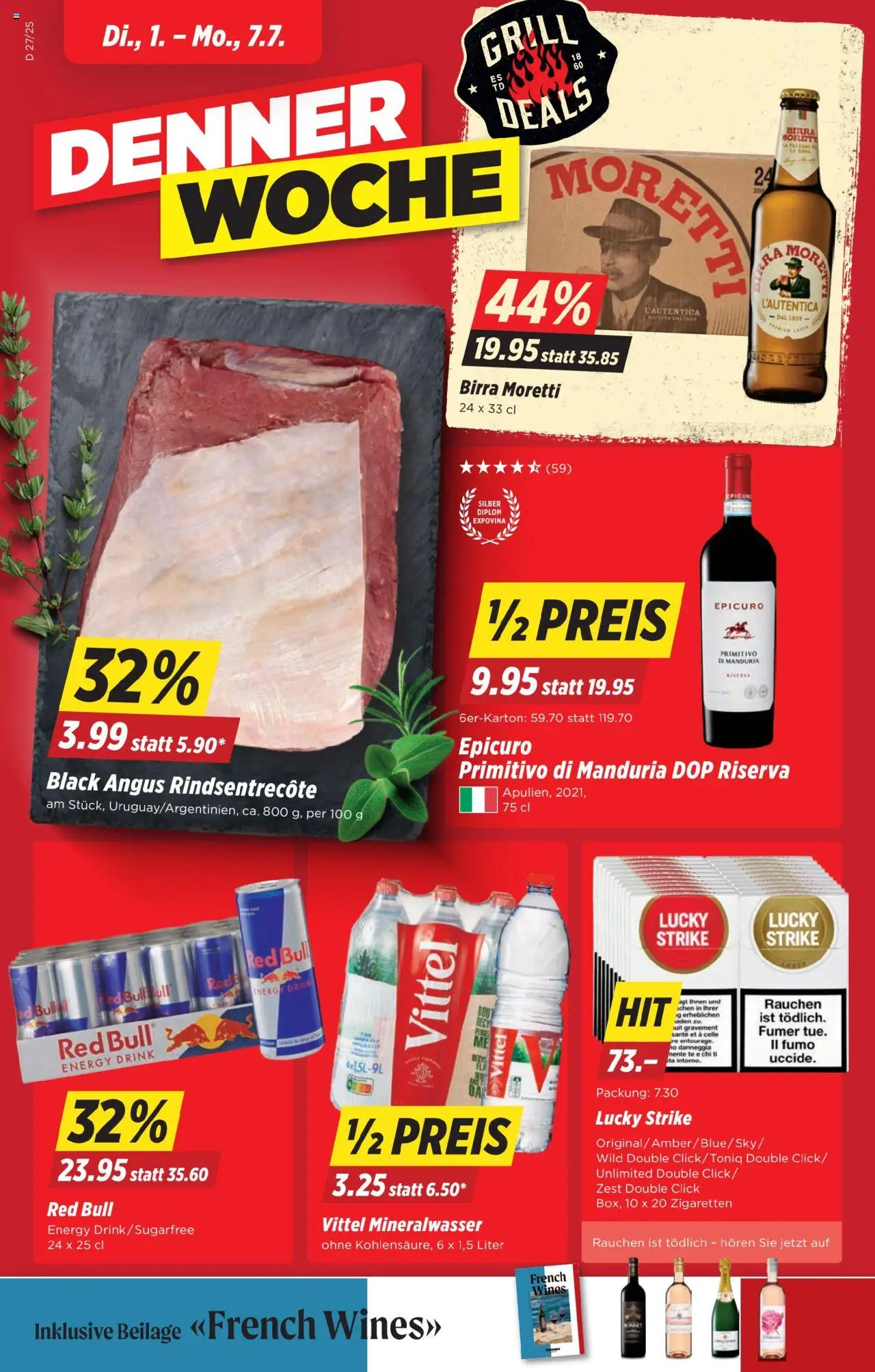 Denner Aktionen ab 01.07.2025 | Seite: 2 | Produkte: Nektarinen, Kartoffeln, Melone