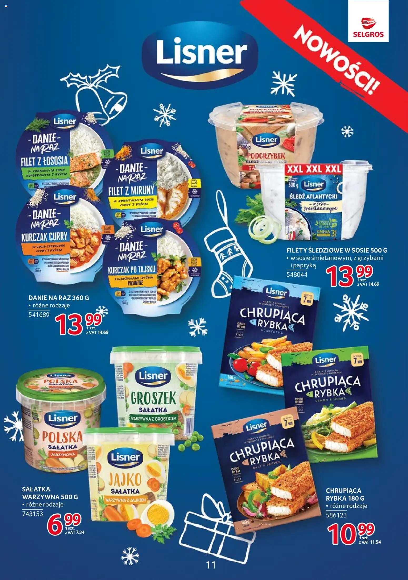 Selgros cash&carry Gazetka - Markowe produkty od 20.11.2025 | Strona: 11 | Produkty: Groszek, Curry, Kurczak, Śledź
