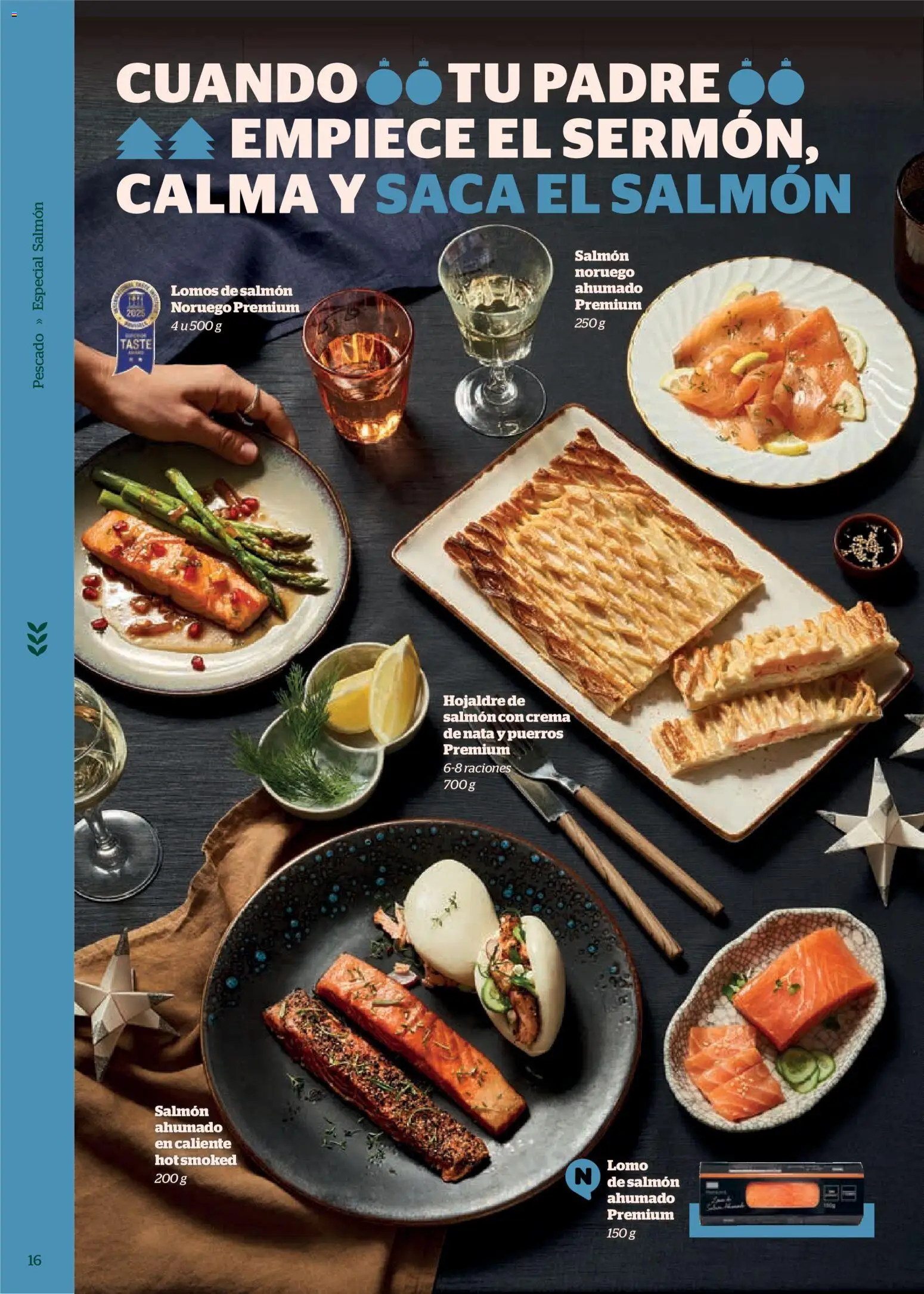 La Sirena Especial Navidad │ válido desde el 13.11.2025 | Página: 16 | Productos: Pescado, Crema, Salmón ahumado