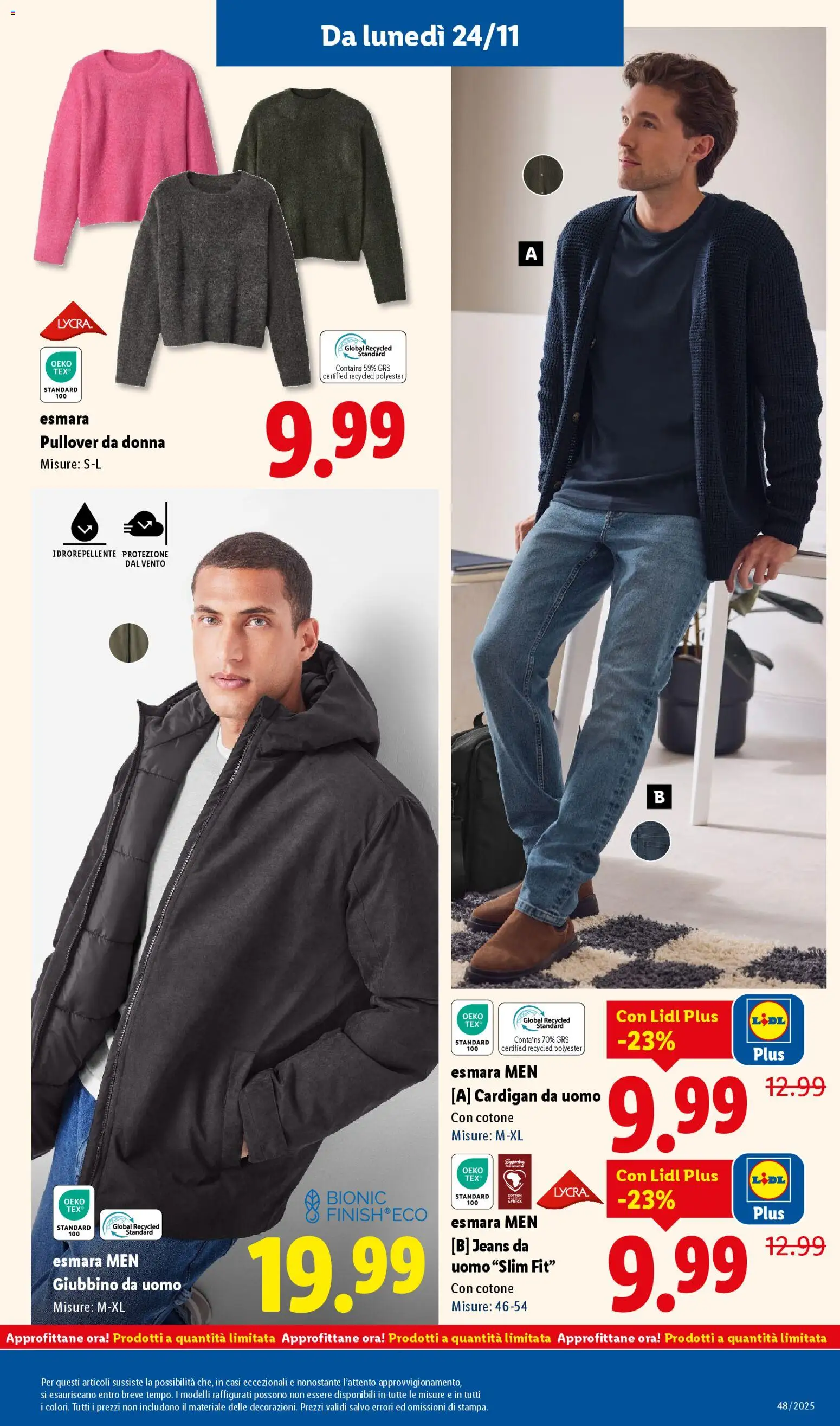 Volantino Lidl del 24.11.2025 | Pagina: 31 | Prodotti: Cardigan, Jeans