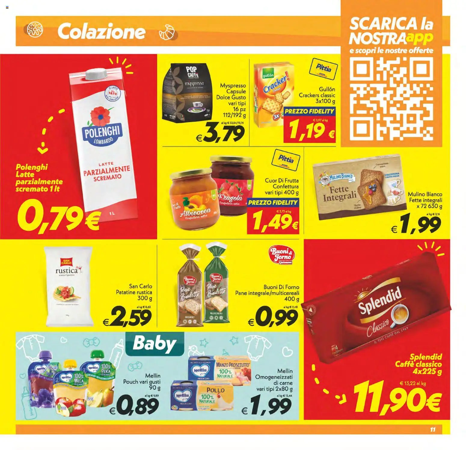 Volantino SuperConveniente del 07.04.2026 | Pagina: 11 | Prodotti: Caffè, Manzo, Patatine, Latte