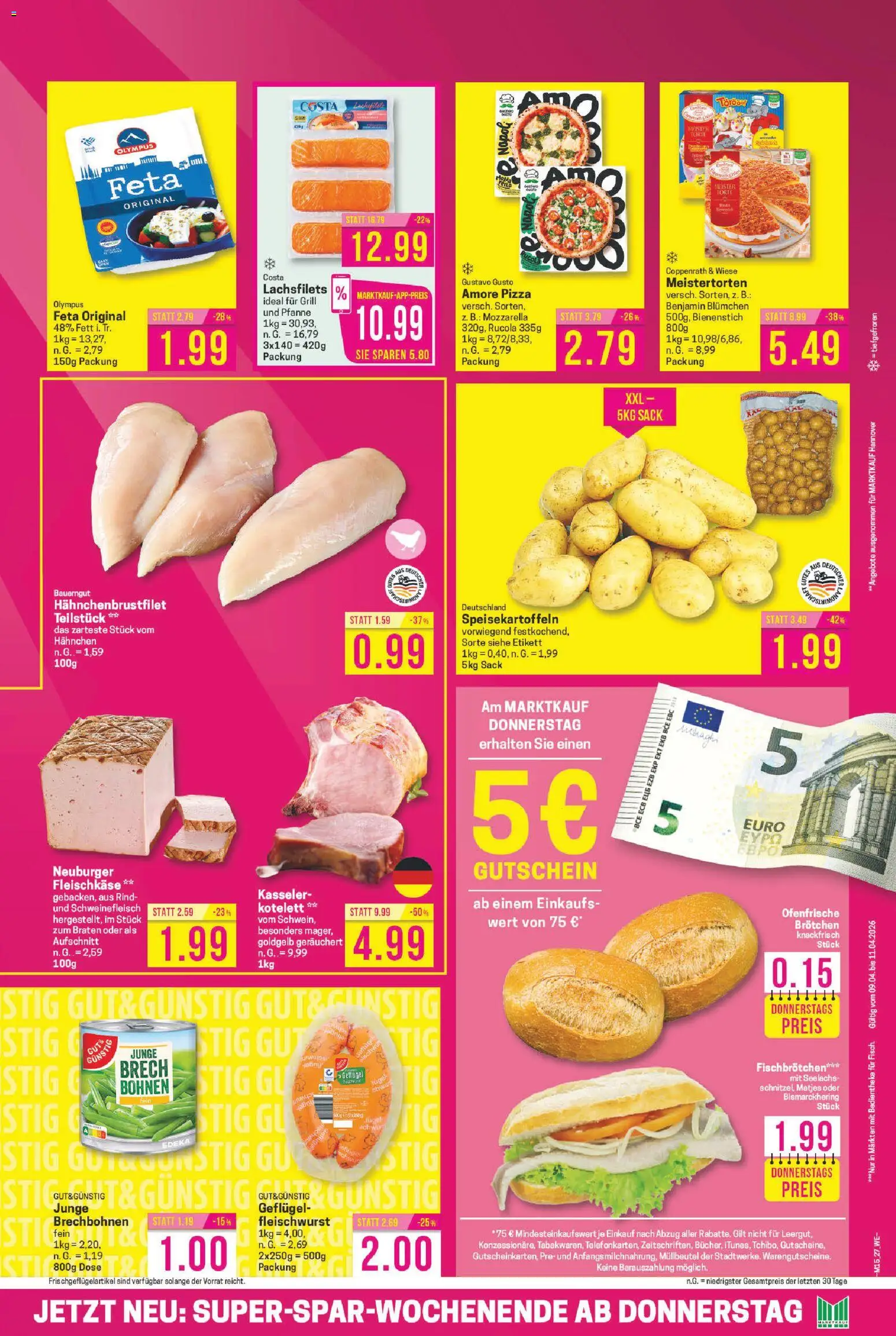 Marktkauf Prospekt 	 – gültig ab 07.04.2026 | Seite: 27 | Produkte: Gustavo gusto, Feta, Schnitzel, Schweinefleisch