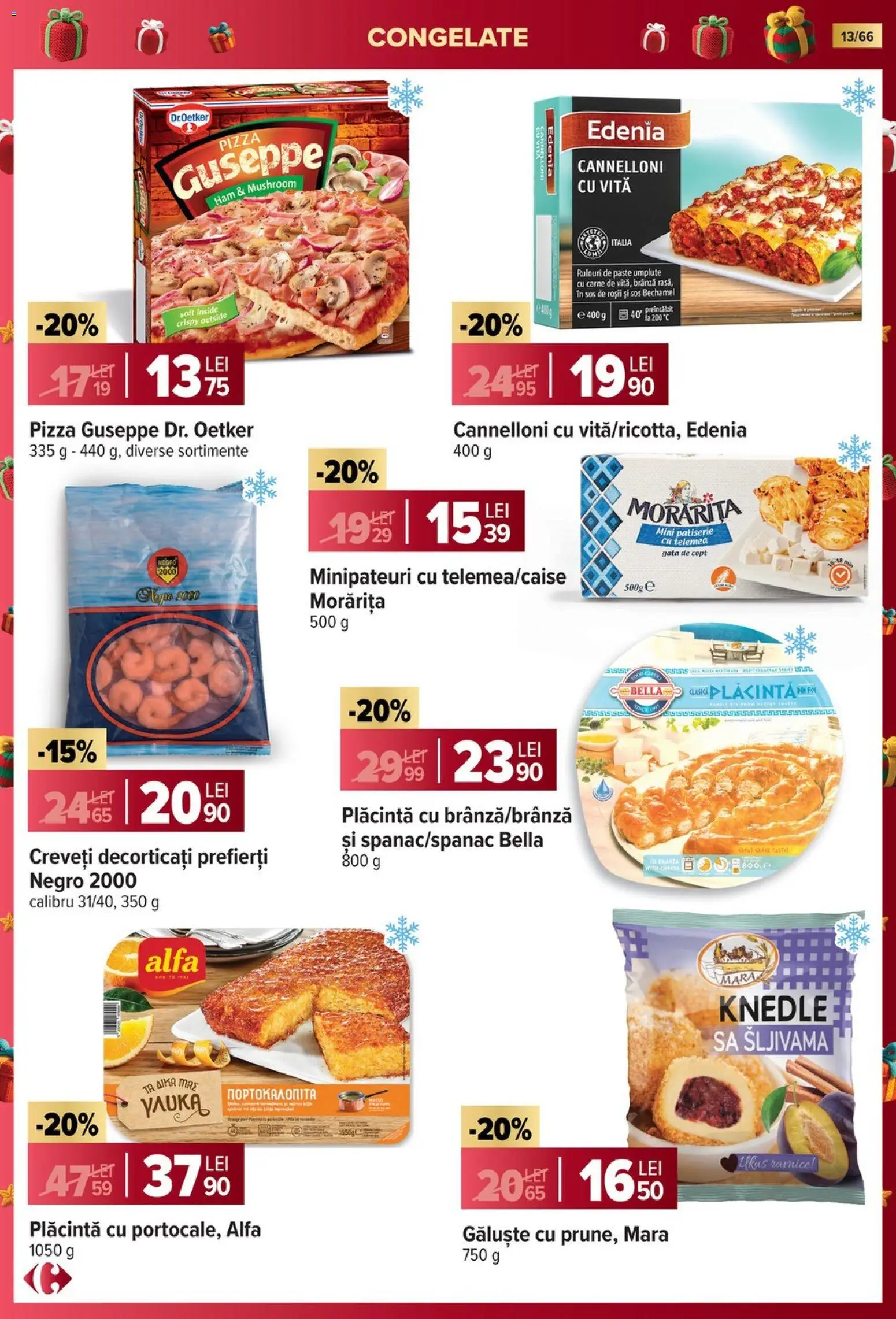 Noul catalog Carrefour – valabil de la 19.11.2025 | Pagină: 13 | Produse: Plăcintă, Brokoli, Brânză, Sos