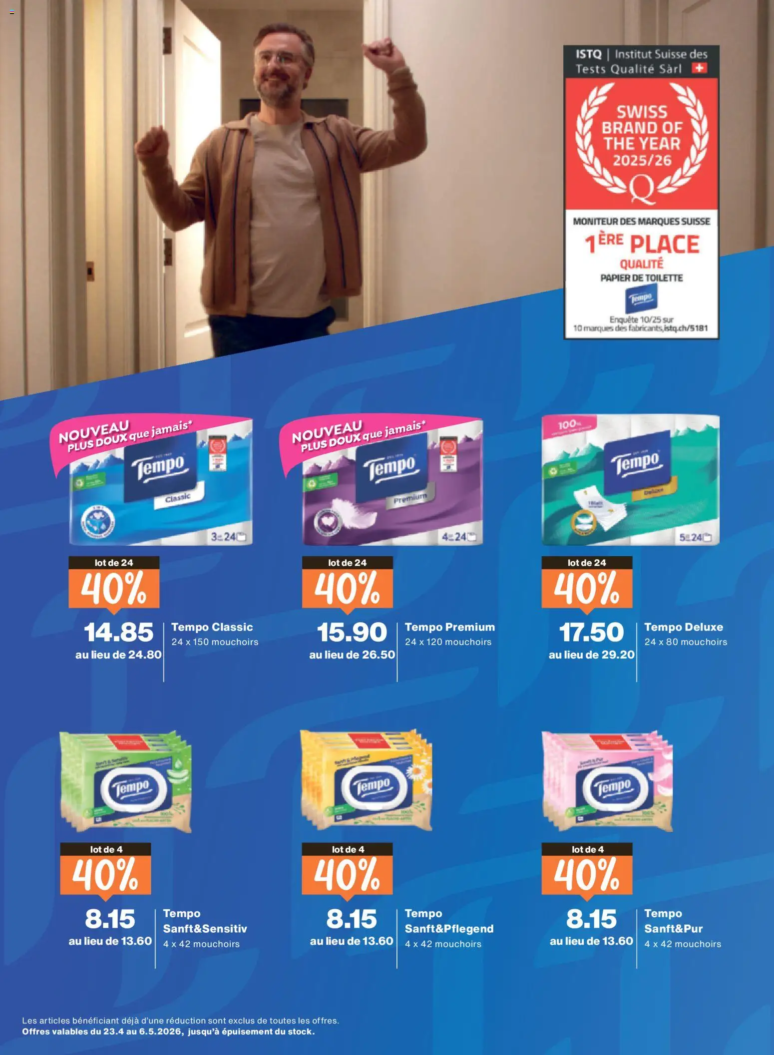 Migros aktionen FR – gültig ab 22.04.2026 | Seite: 28 | Produkte: Toilette