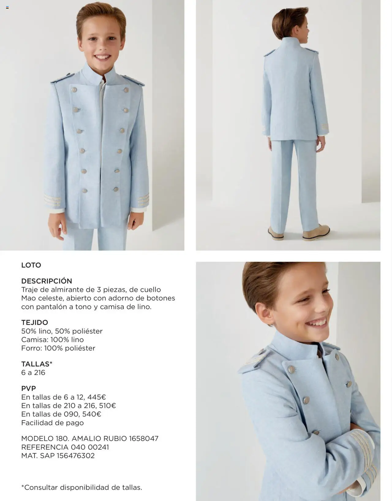 El Corte Inglés Comuniones 2025 │ válido desde el 22.11.2024 | Página: 10 | Productos: Camisa, Traje