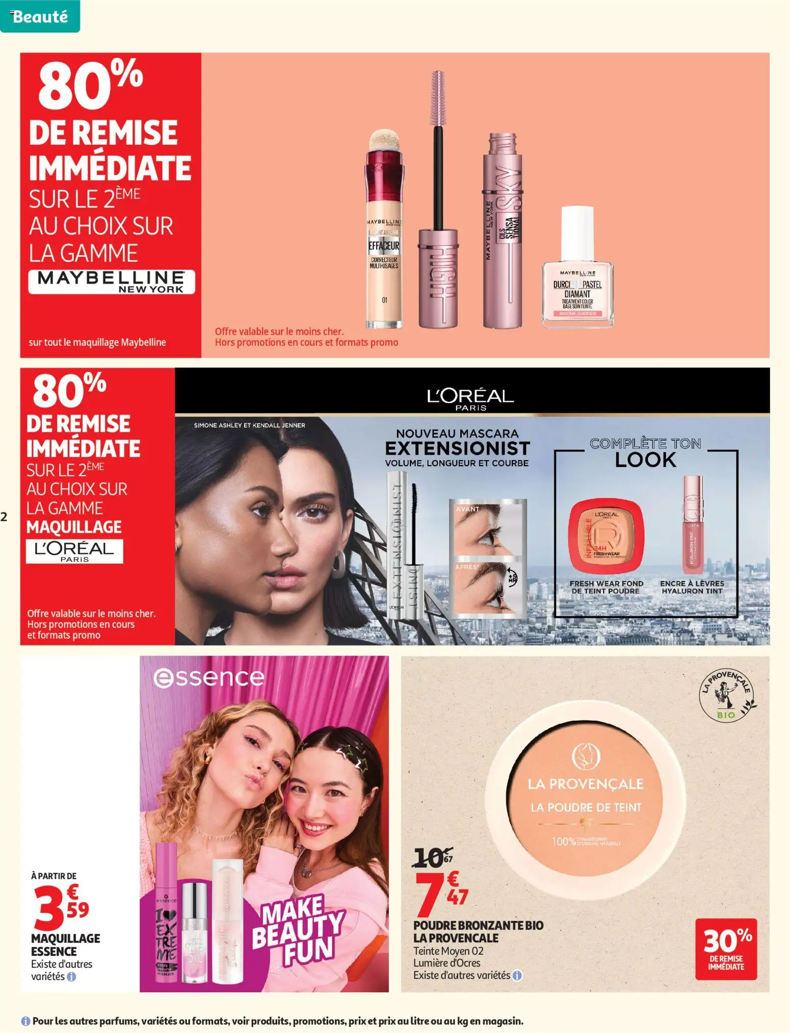 {H1} | Page: 2 | Produits: Base, Correcteur, Poudre, Poudre bronzante