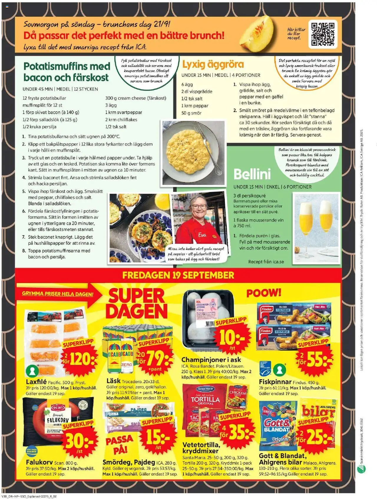 ICA Supermarket reklamblad aktuell från 15.09.2025 | Sida: 10 | Produkter: Salt, Hushållspapper, Galler, Papper