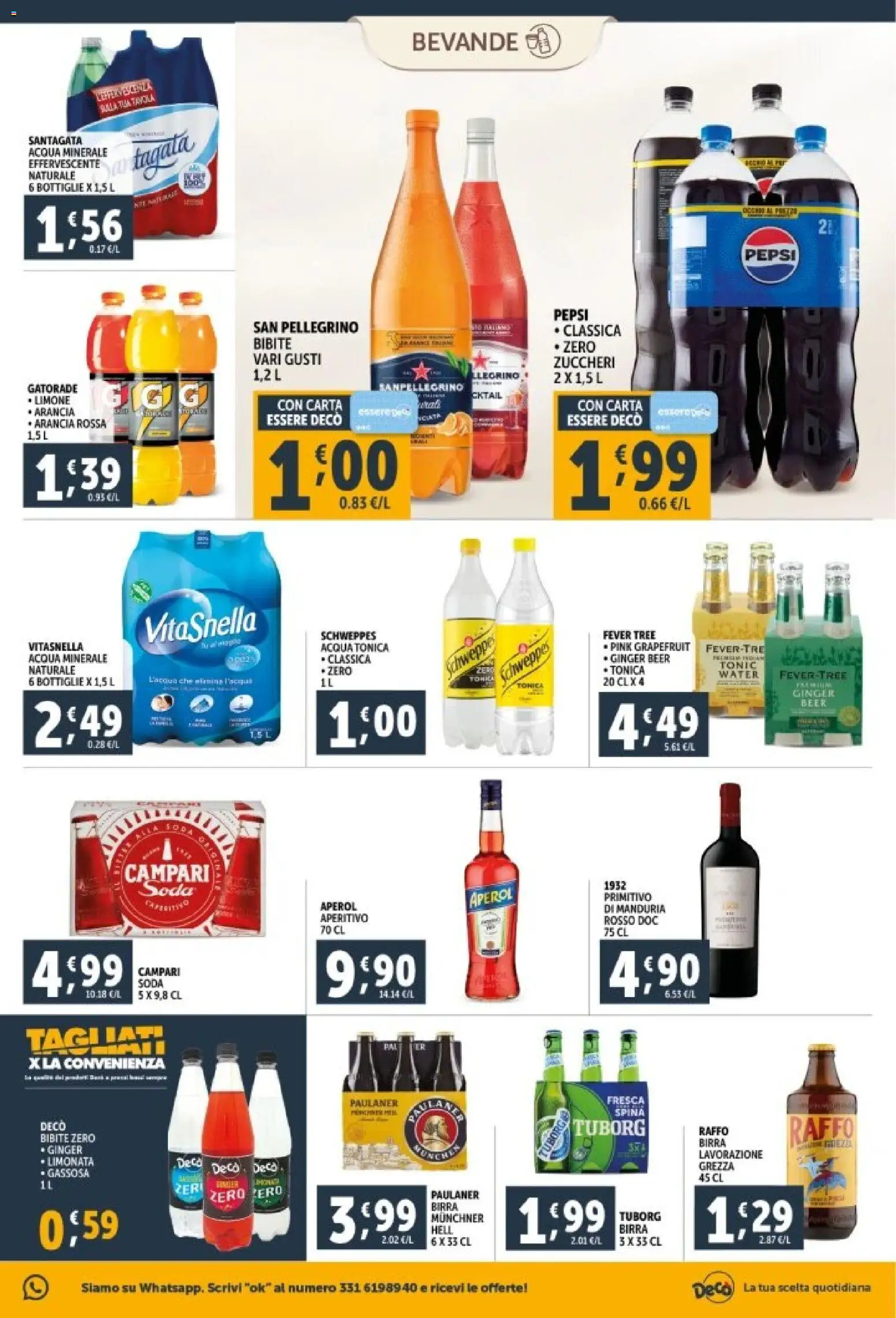 Volantino Decò del 29.12.2025 | Pagina: 19 | Prodotti: Acqua tonica, Acqua, Bibite, Arancia