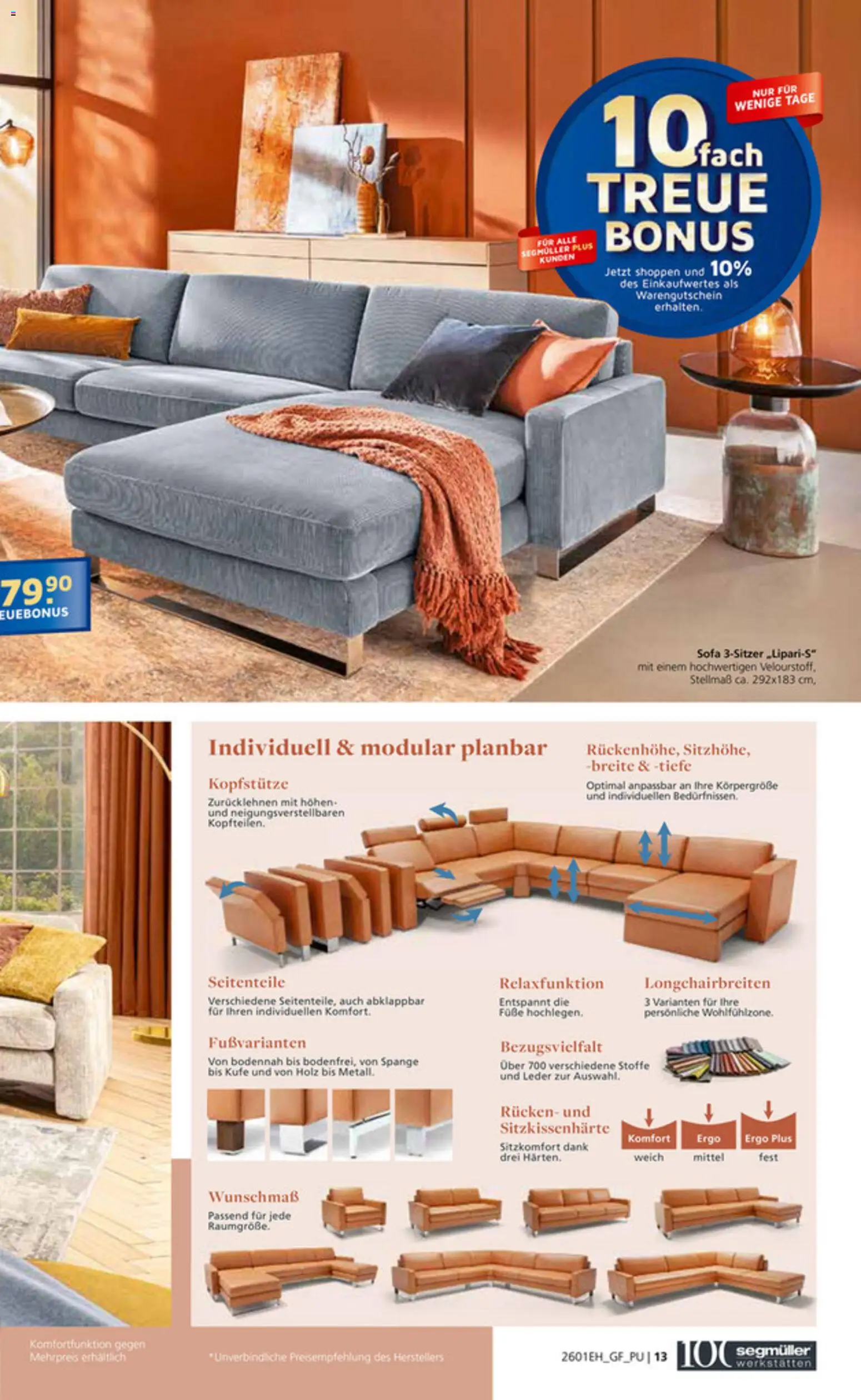Segmüller Bestes Handwerk aus Bayern  – gültig ab 27.12.2025 | Seite: 13 | Produkte: Sofa