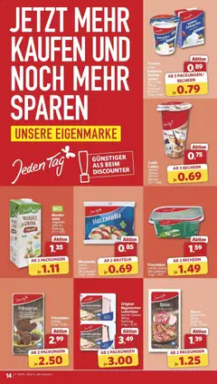 Famila Nordwest Wochenangebote ab 23.02.2026 gültig | Seite: 14 | Produkte: Schlagsahne, Sahne, Frischkase, Leberkase
