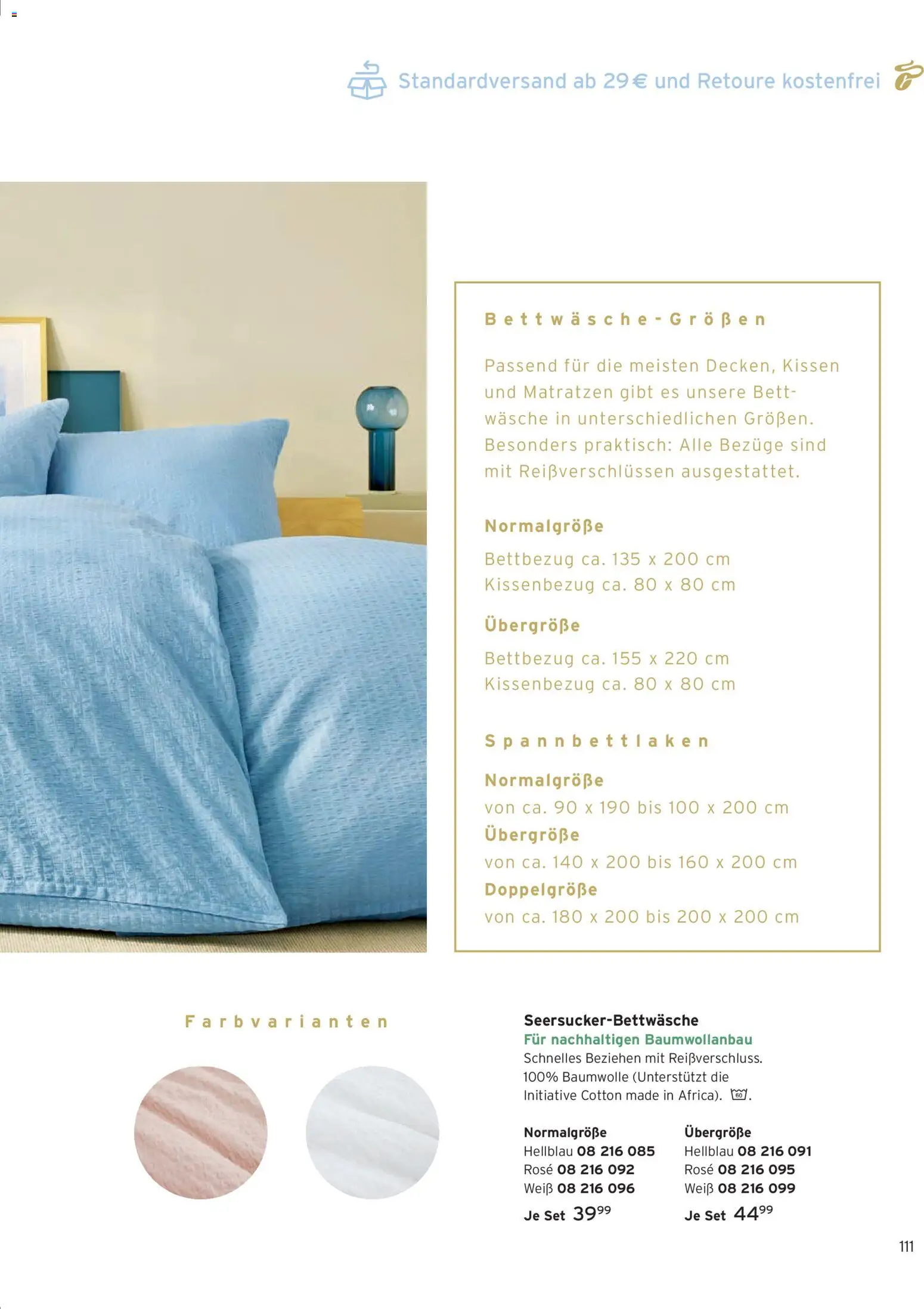Prospekt Tchibo – gültig ab 01.01.2026 | Seite: 111 | Produkte: Bett, Kissen, Bettwäsche