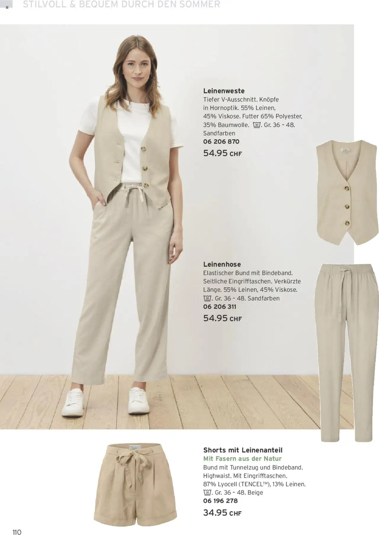 Tchibo Aktionen ab 01.06.2025 | Seite: 110 | Produkte: Leinenhose