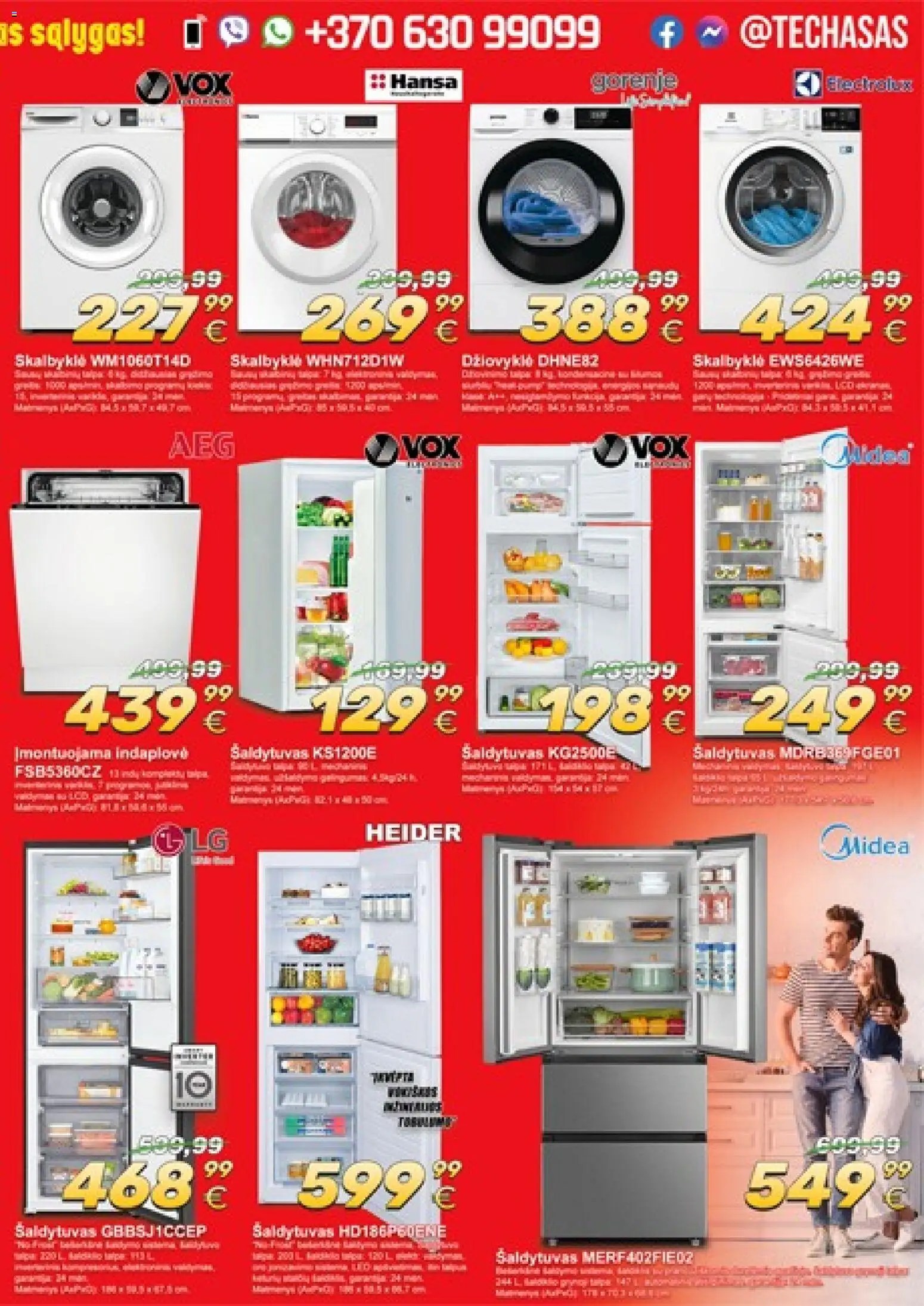 TECHasas akcijos nuo 09.04.2026 | Puslapis: 3 | Prekių: Šaldytuvas, Indaplovė