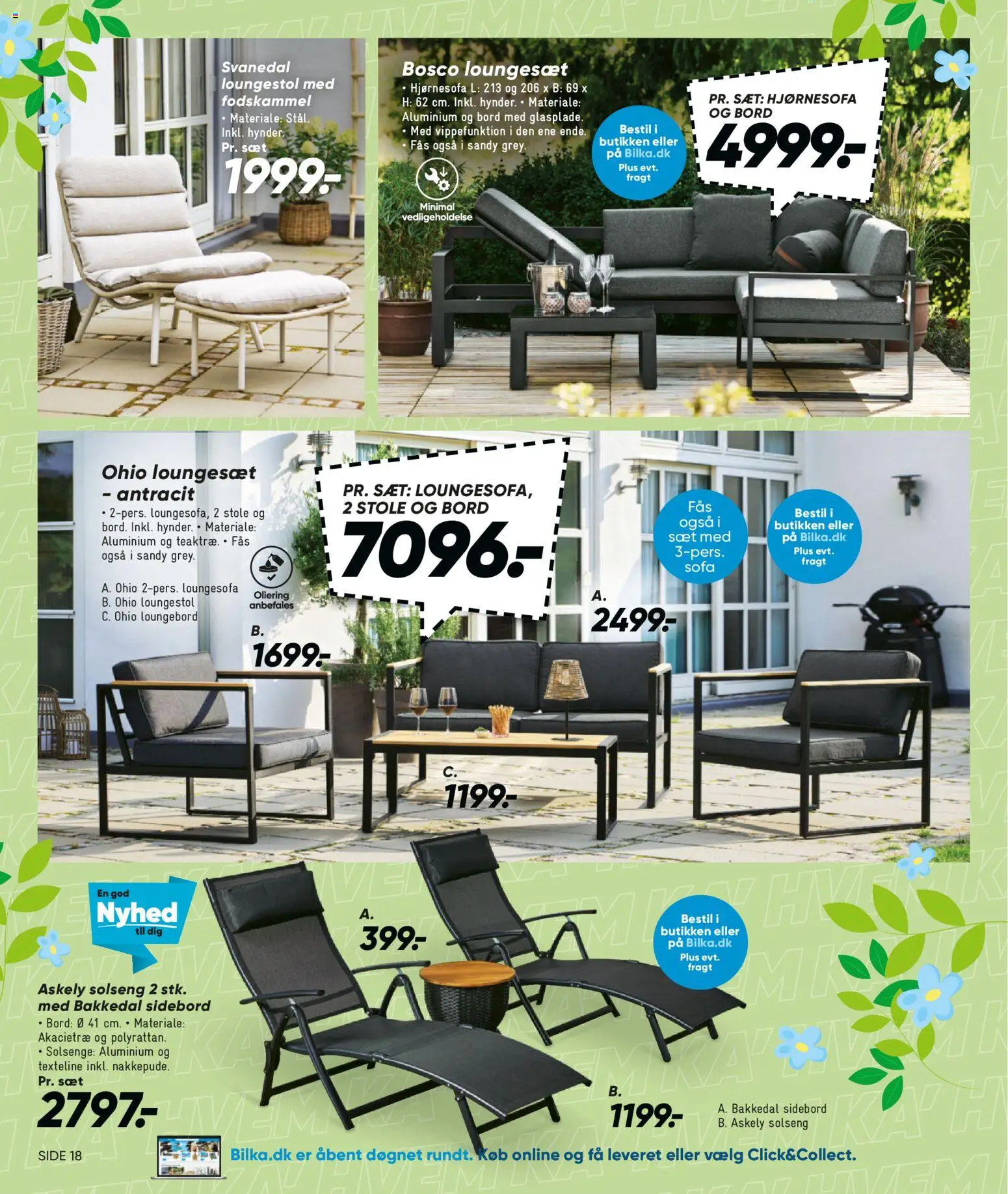 Bilka tilbudsavis – gyldig fra 27.03.2026 | Side: 18 | Produkter: Sofa, Bord, Hjørnesofa, Loungesæt