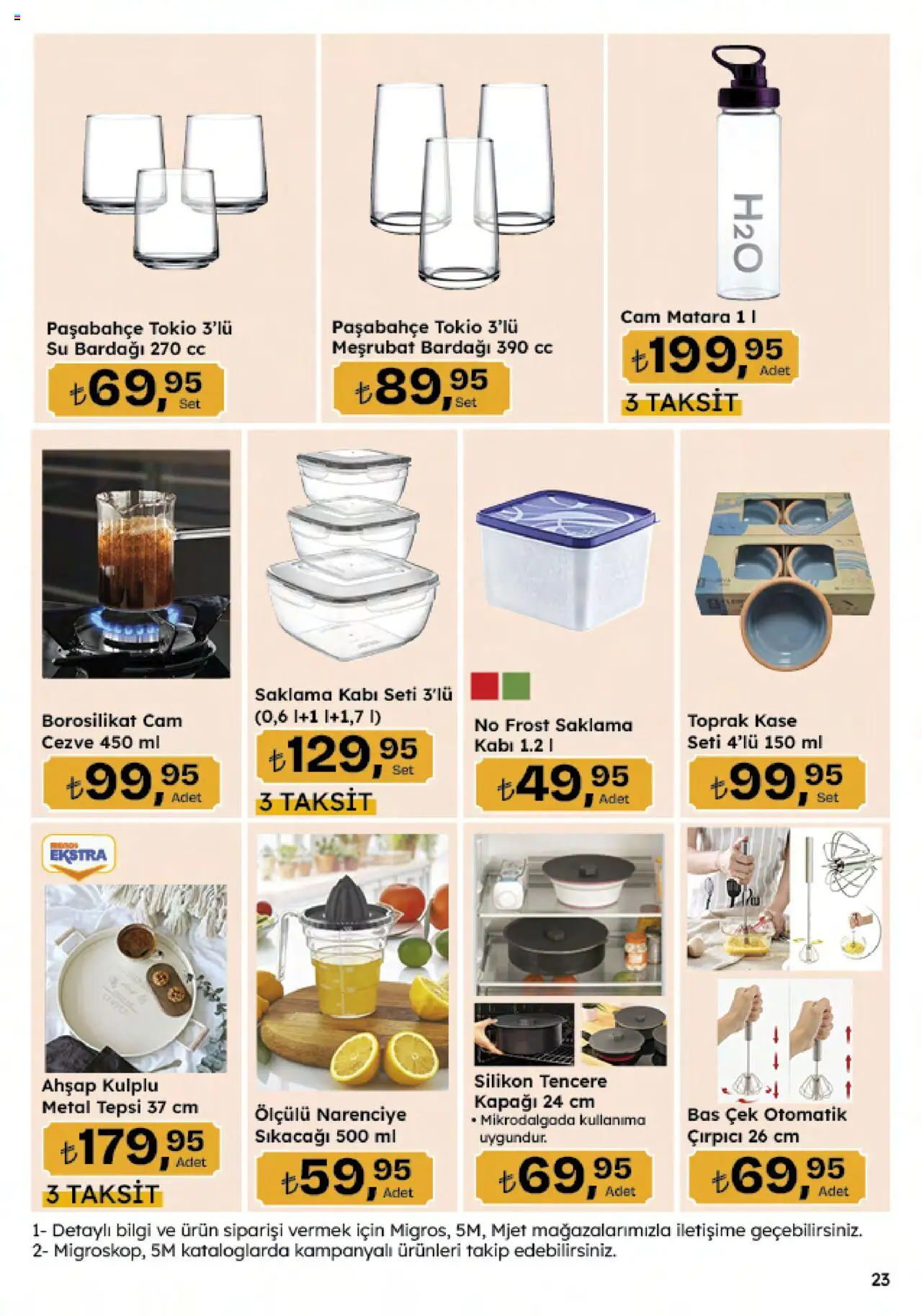 Migros Katalog - Migroskop - 09.10.2025 tarihinden itibaren geçerlidir | Sayfa: 105 | Ürünler: Çırpıcı, Kaşe, Su, Tepsi