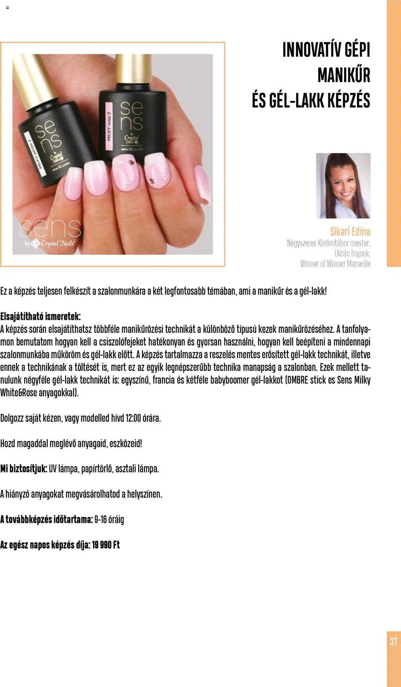Crystal Nails akciós ujság - amely érvényes a következő dátumtól: 01.06.2025 | Oldal: 37