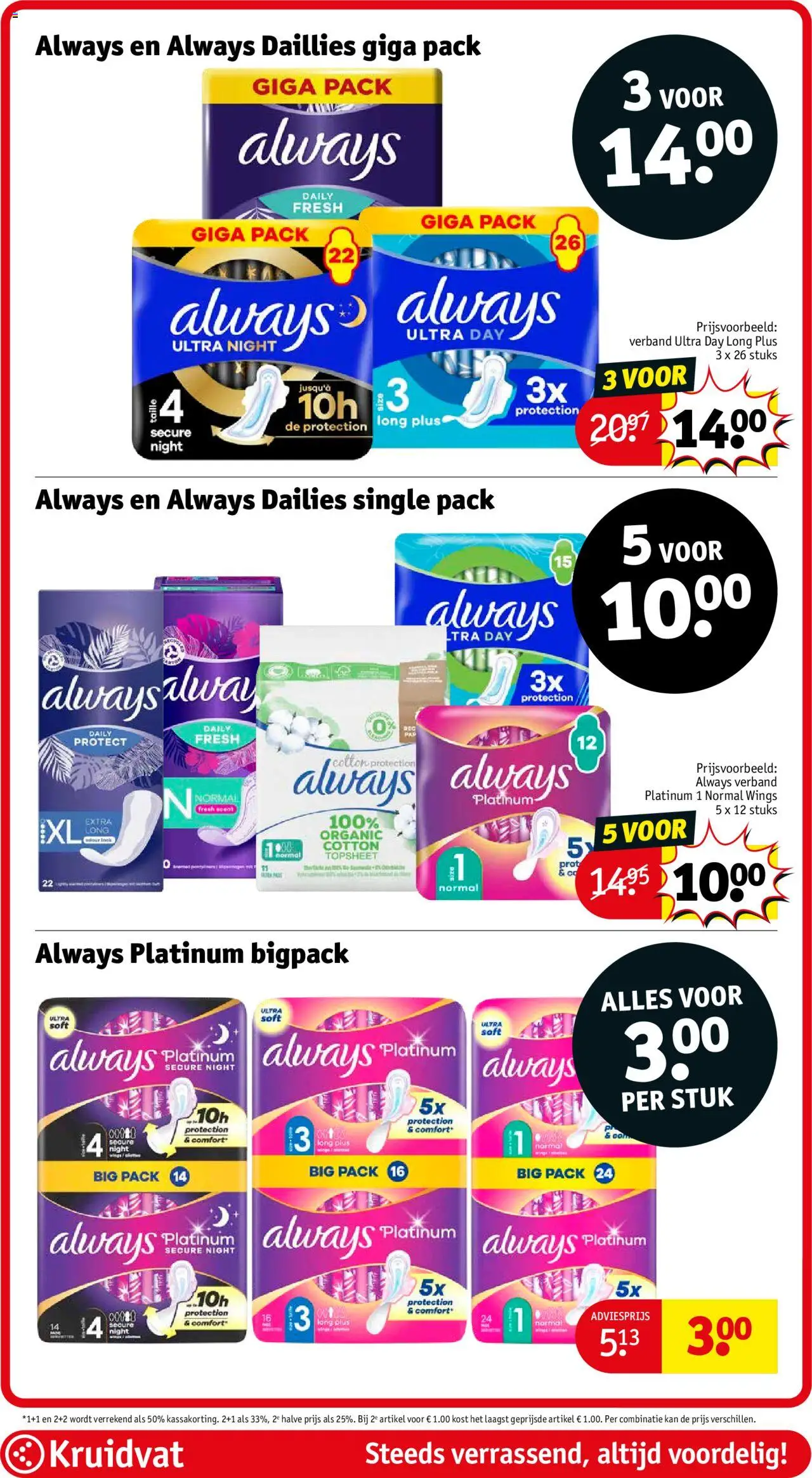  | Pagina: 40 | Producten: Kan, Panty, Pads