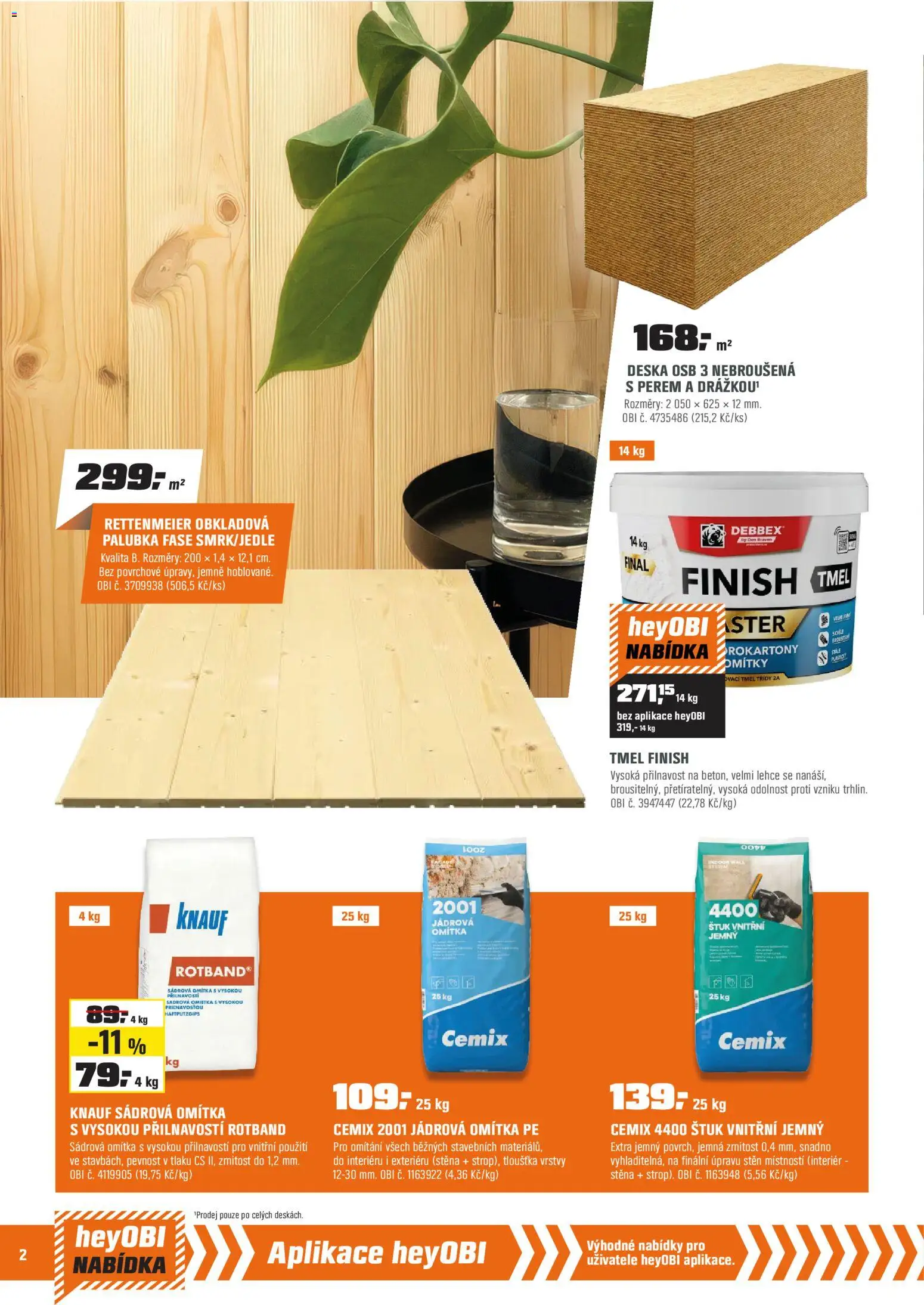 OBI leták - Bobří síla v akci od 02.01.2026 | Strana: 2 | Produkty: Finish