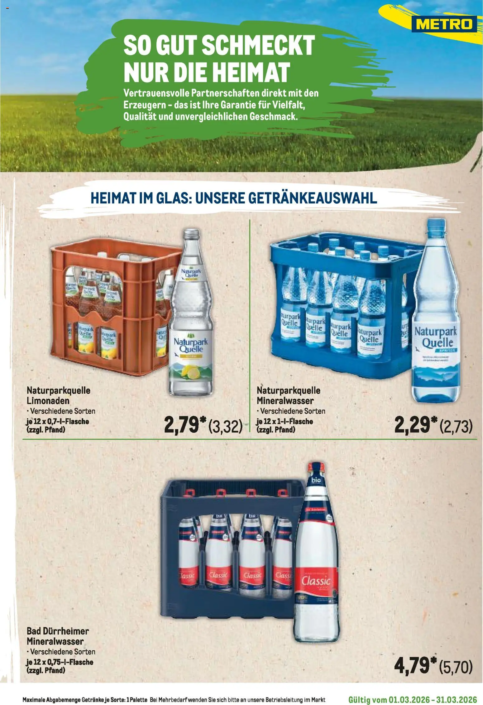 Metro Regionaler Flyer – gültig ab 01.03.2026 | Seite: 91 | Produkte: Bad, Mineralwasser