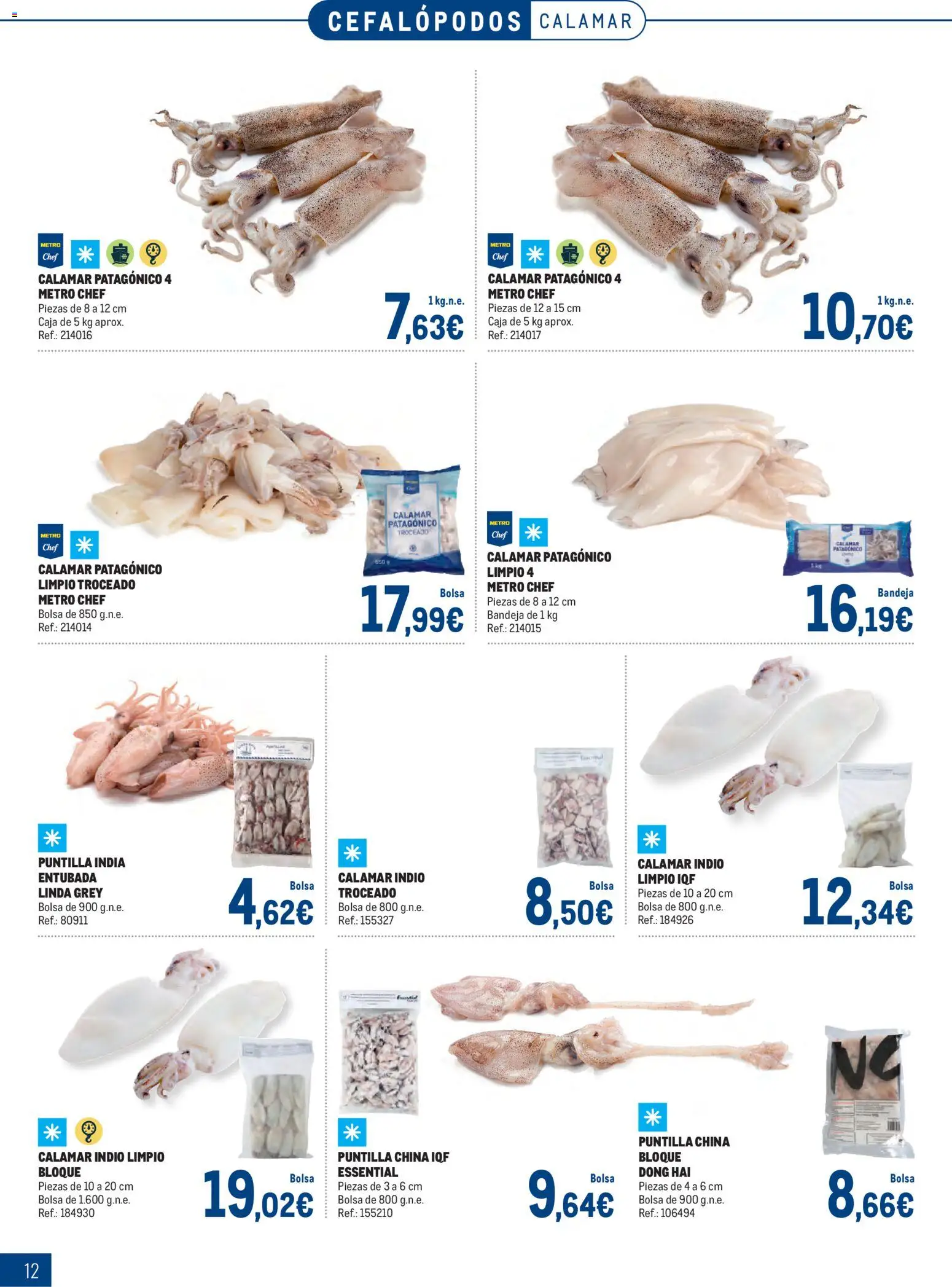Makro Especial Pescados Levante 3 │ válido desde el 06.04.2026 | Página: 12 | Productos: Bolsa, Bandeja, Caja