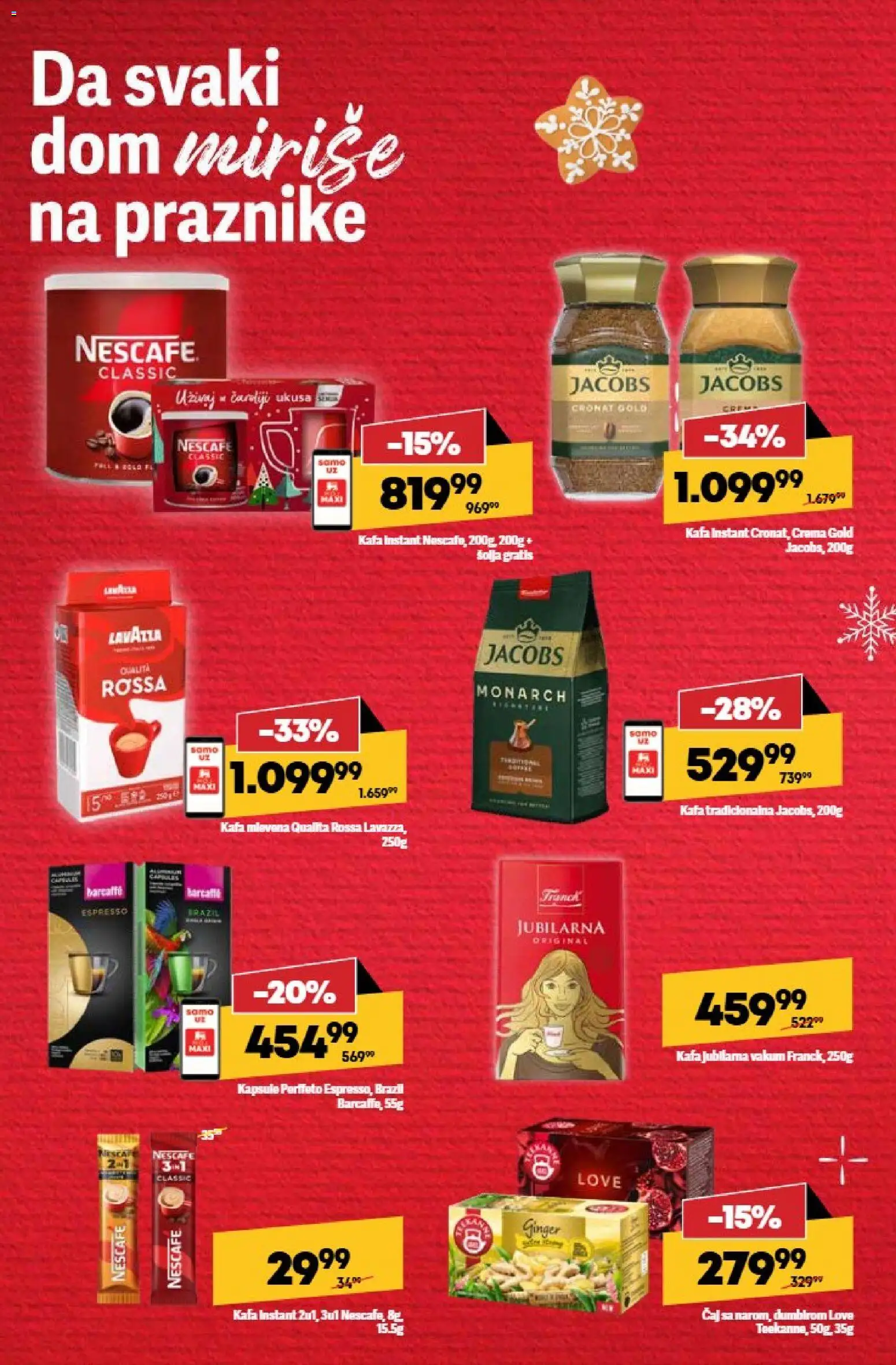Maxi katalog - važi od 22.12.2025 | Strana: 31 | Proizvode: Kapsule, Kafa, Nescafé, Lavazza