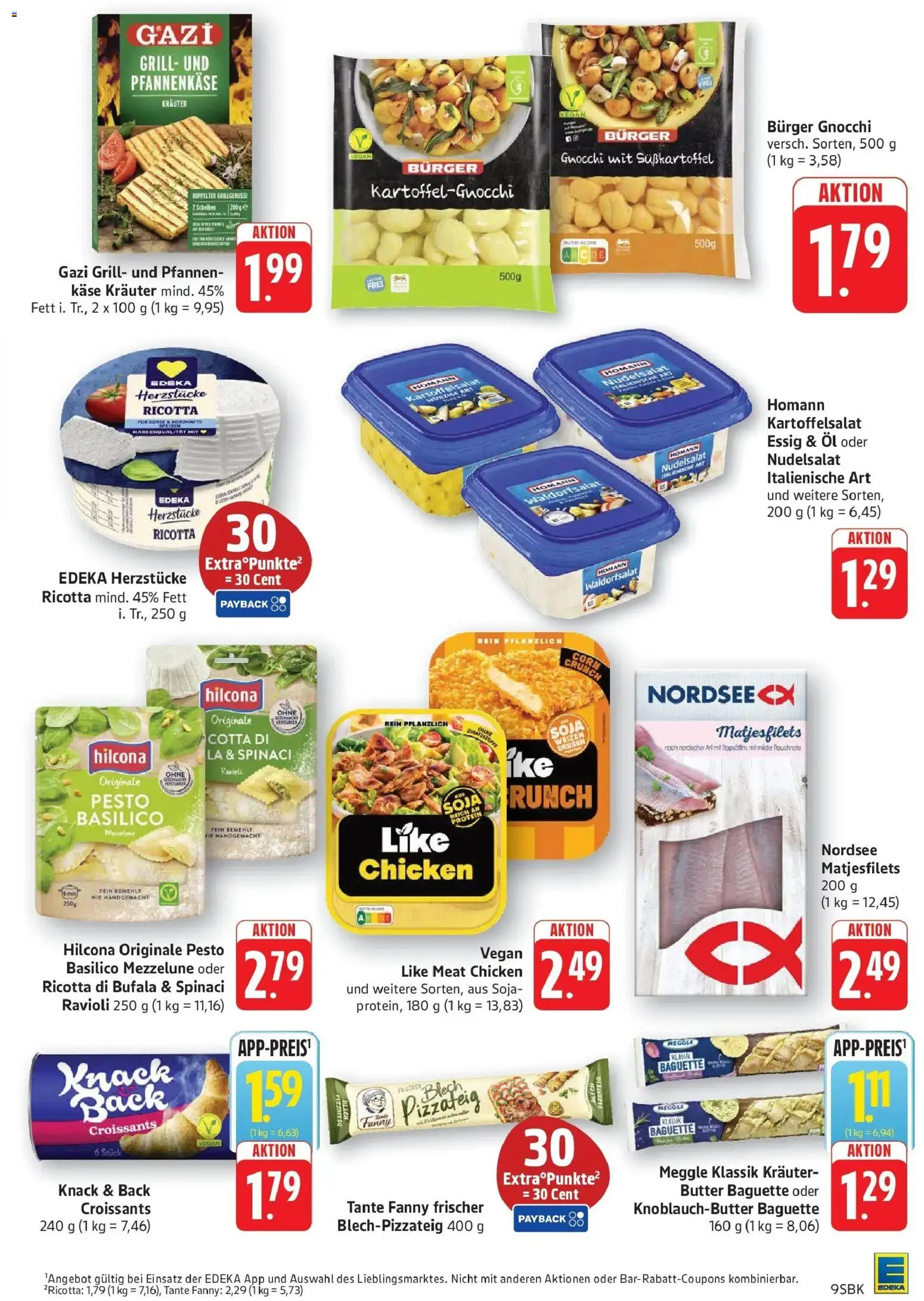 Edeka prospekt Walldorf	 – gültig ab 15.03.2026 | Seite: 9 | Produkte: Butter, Burger, Baguette, Soße