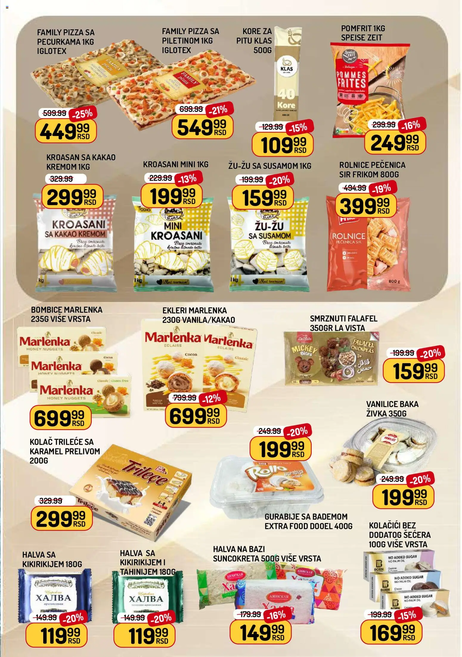 Aman katalog - važi od 05.12.2025 | Strana: 5 | Proizvode: Kolačići, Lisnato testo, Pomfrit, Sir