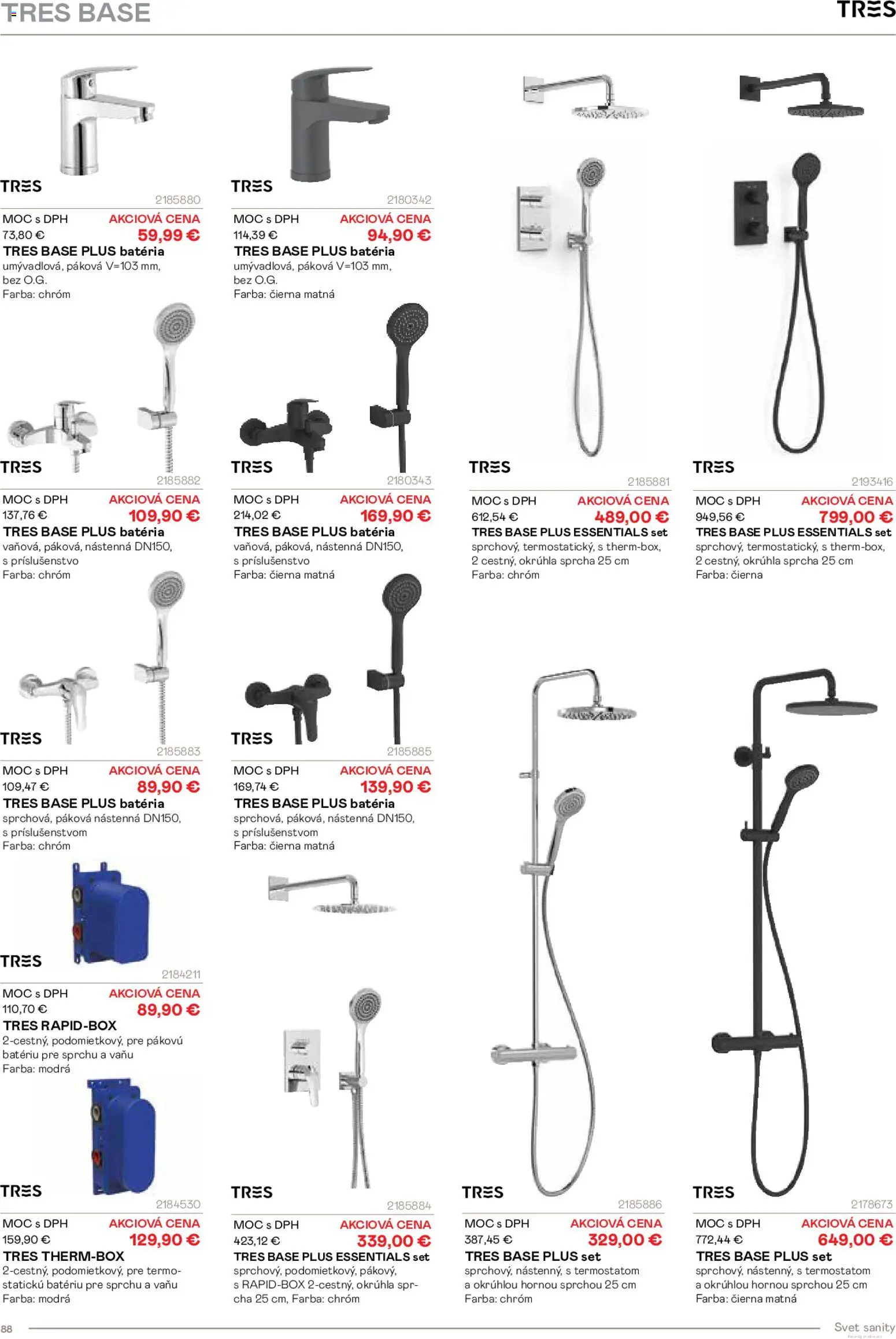 Nové Ingema akcie – leták je platný od 29.10.2025 | Strana: 90 | Produkty: Batéria, Sprcha