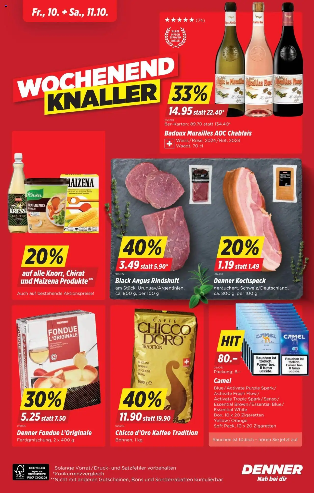 Denner Aktionen – gültig ab 07.10.2025 | Seite: 24 | Produkte: Rouge, Kaffee, Fondue