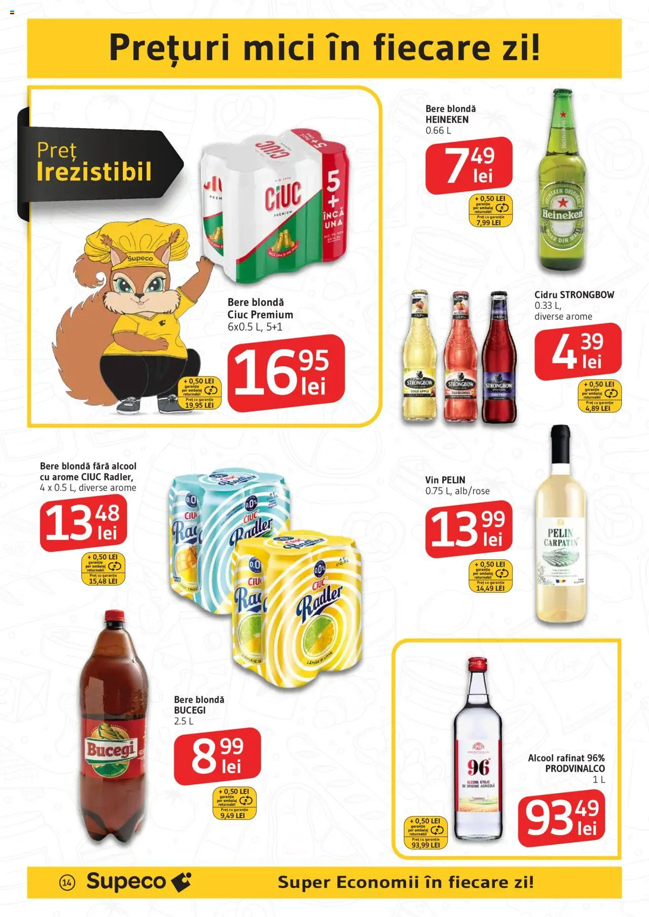 Catalog Supeco – valabil de la 07.08.2025 | Pagină: 14 | Produse: Mici, Apple, Vin, Bere