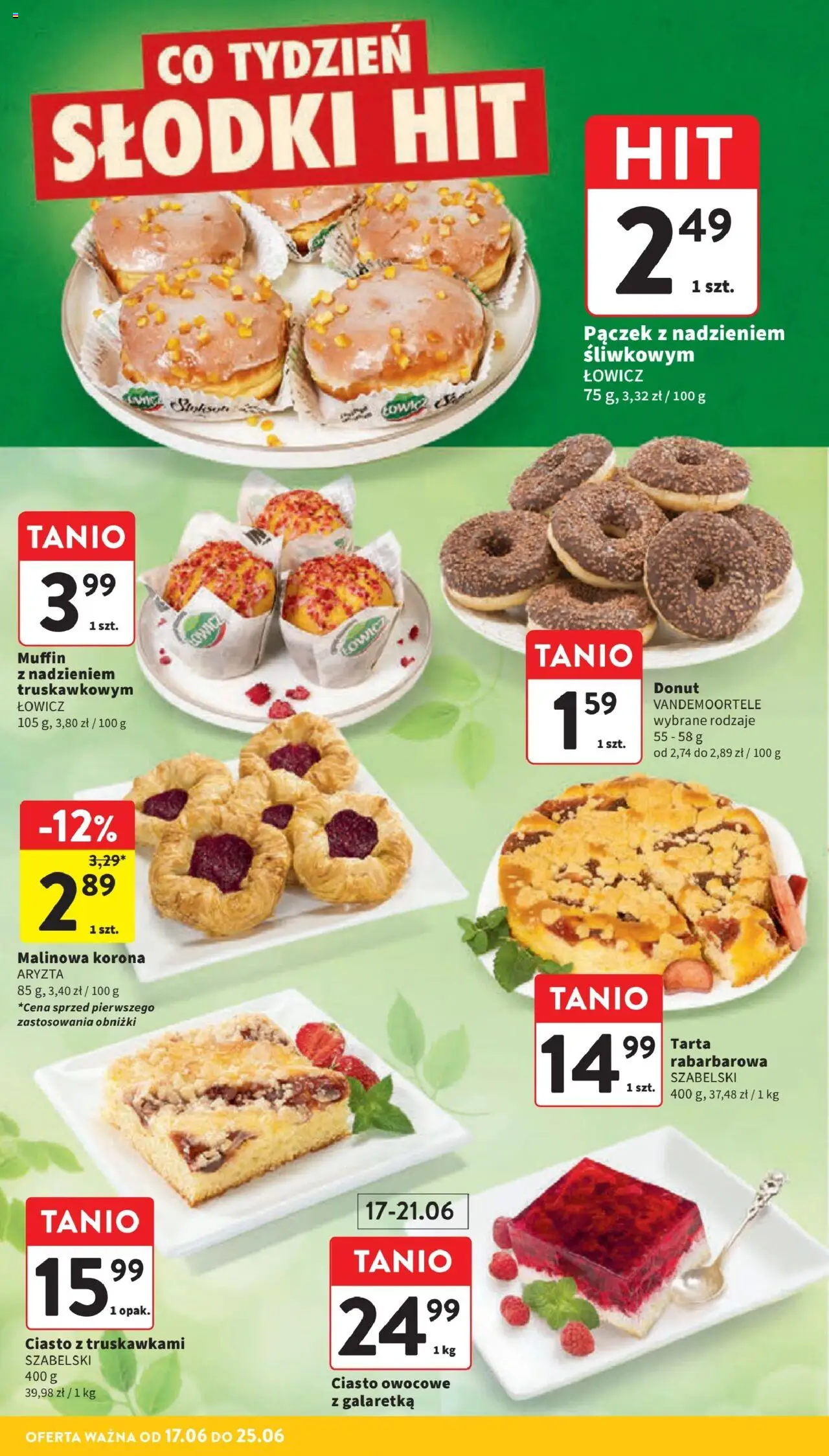 Intermarche Gazetka od 17.06.2025 | Strona: 34 | Produkty: Galaretka, Ciasto, Donut