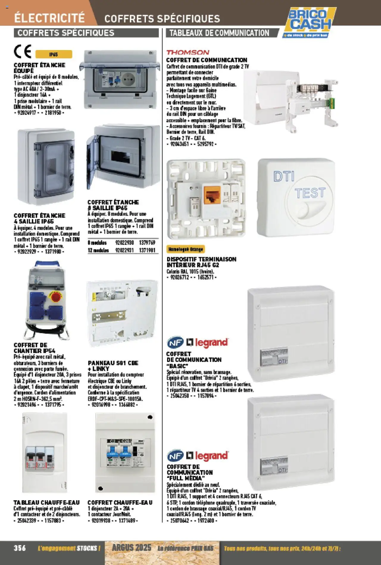 {H1} | Page: 356 | Produits: Téléphone, Interrupteur, Porte, Prise