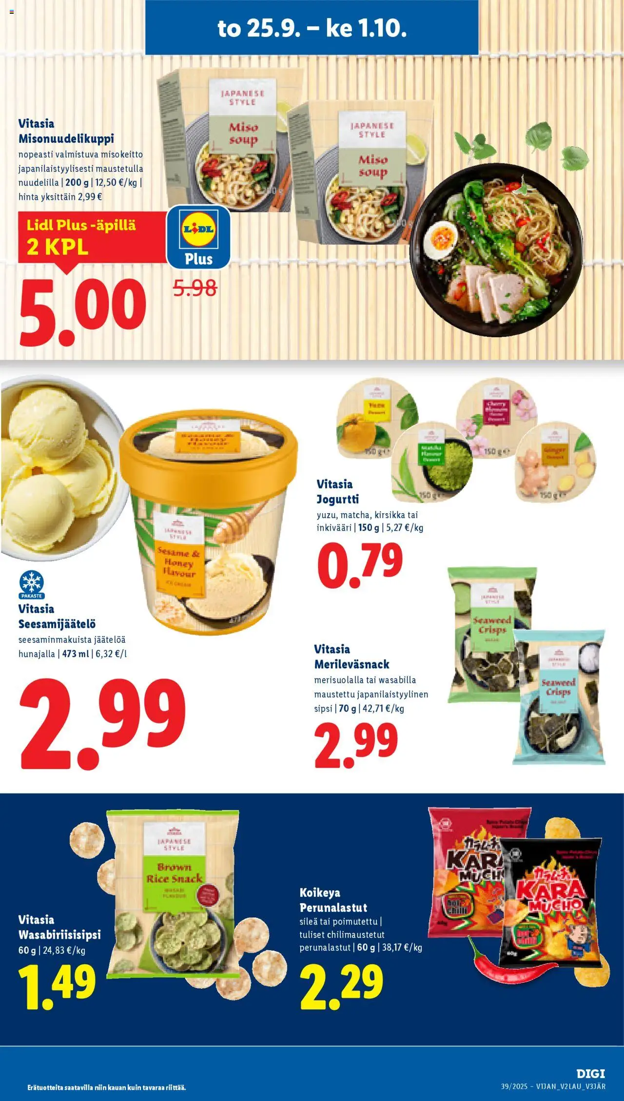 Lidl tarjoukset - Tampere – voimassa 25.09.2025 alkaen | Sivu: 13 | Tuotteet: Jogurtti, Peruna