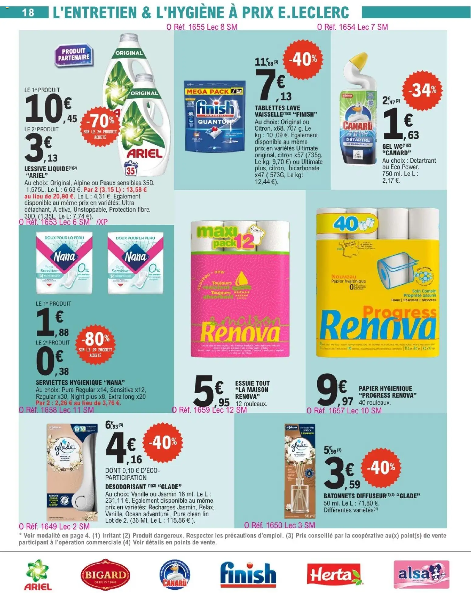 {H1} | Page: 18 | Produits: Ariel, Citron, Diffuseur, Désodorisant