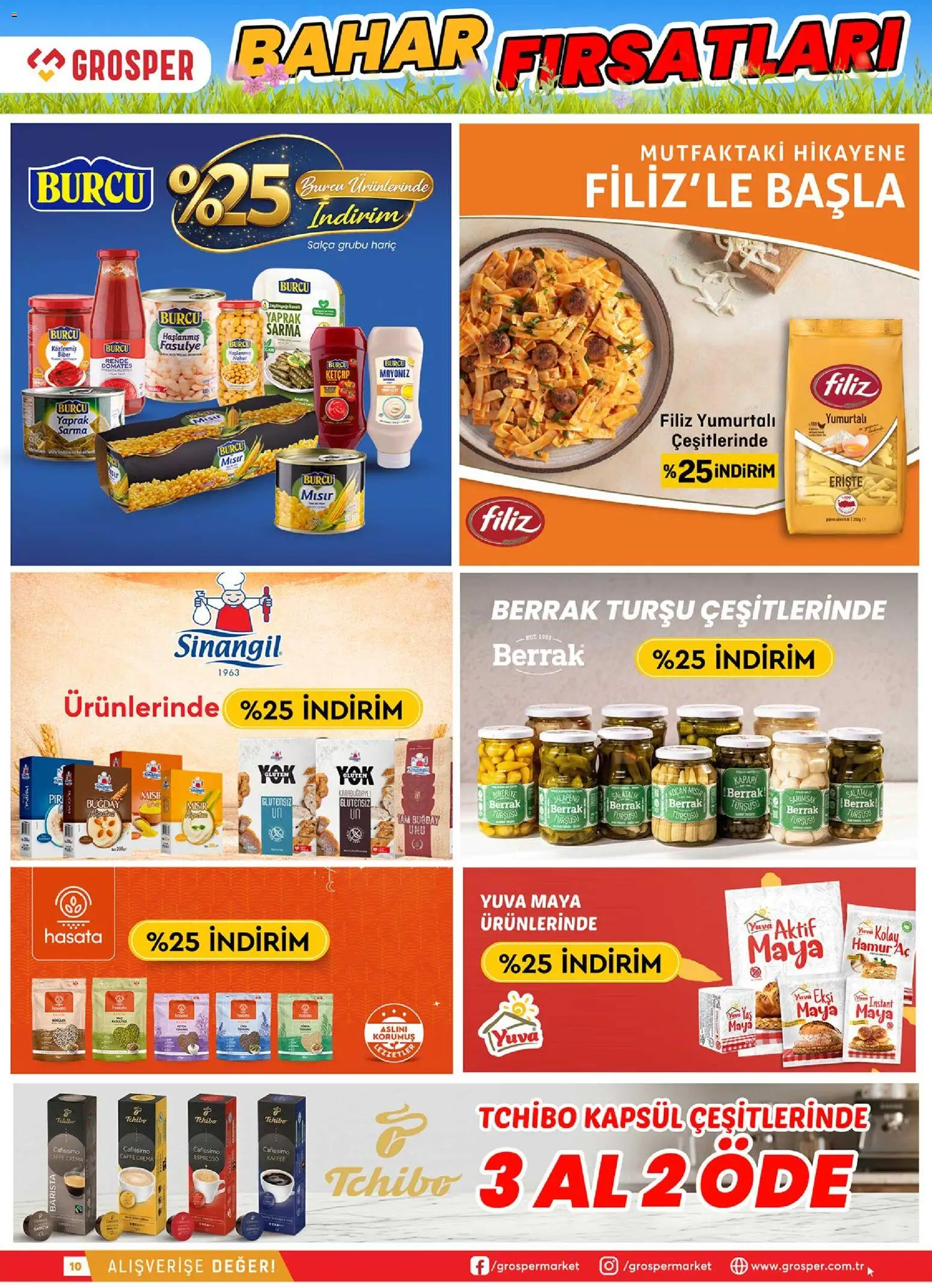 Grosper Katalog - 08.04.2026 tarihinden itibaren geçerlidir | Sayfa: 10 | Ürünler: Fasulye, Erişte, Ketçap, Mayonez