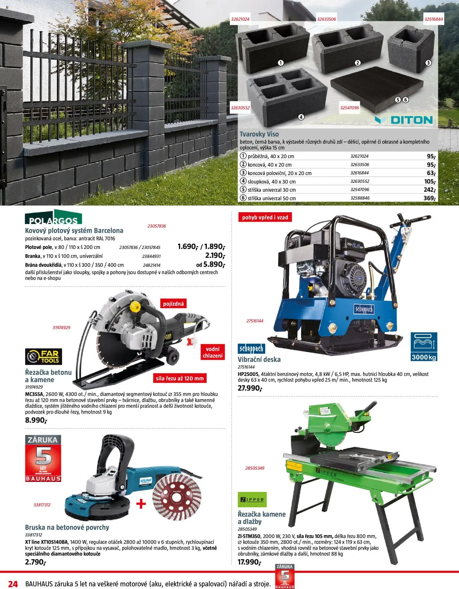 Bauhaus leták od 02.04.2026 | Strana: 24 | Produkty: Bruska, Řezačka, Nářadí, Desky