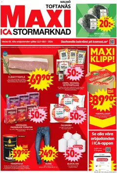 ICA Maxi - Malmö - Förhandsvisning av reklamblad från butik ICA Maxi aktuell från 12.01.2026
