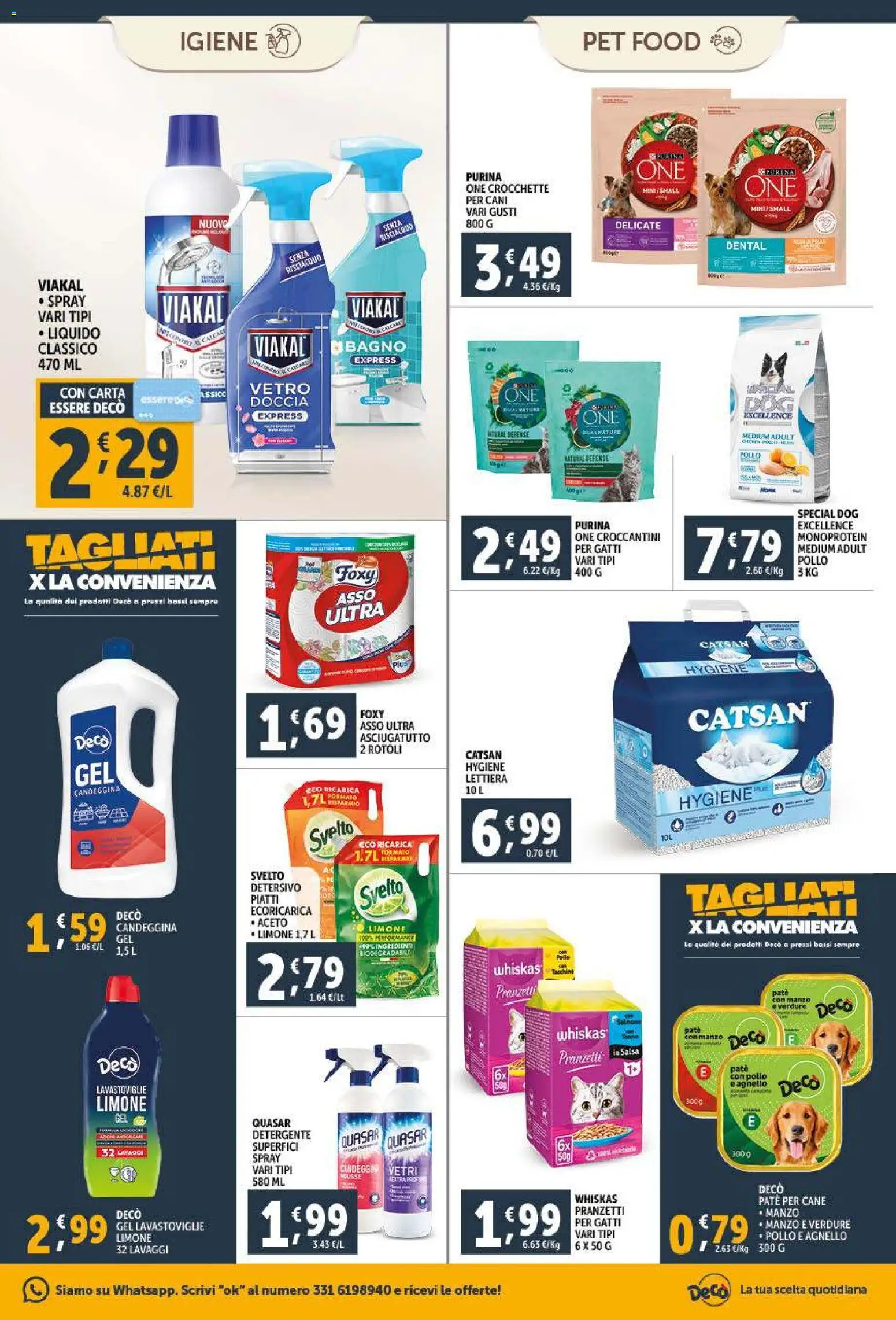 Volantino Decò del 09.01.2026 | Pagina: 19 | Prodotti: Pollo, Candeggina, Aceto, Asciugatutto