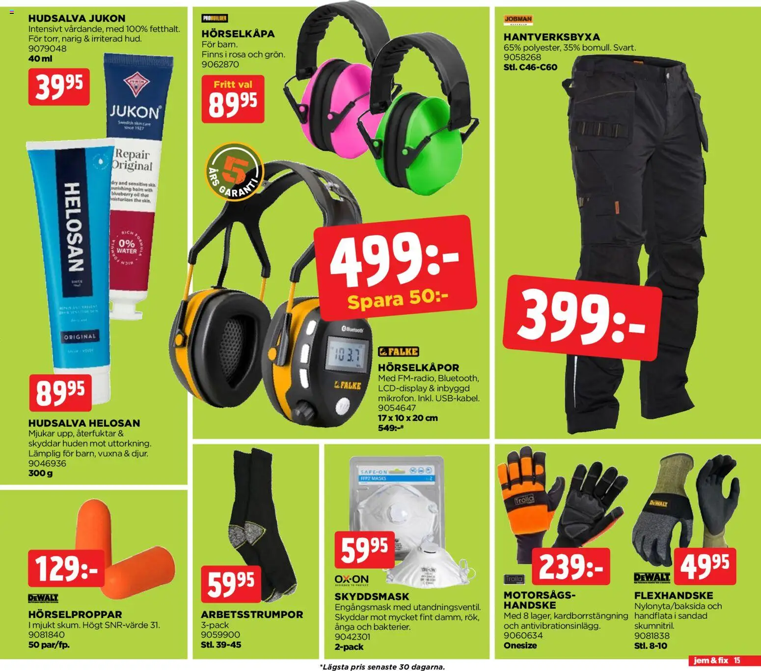 Jem & Fix reklamblad aktuell från 02.03.2026 | Sida: 15 | Produkter: Hudsalva