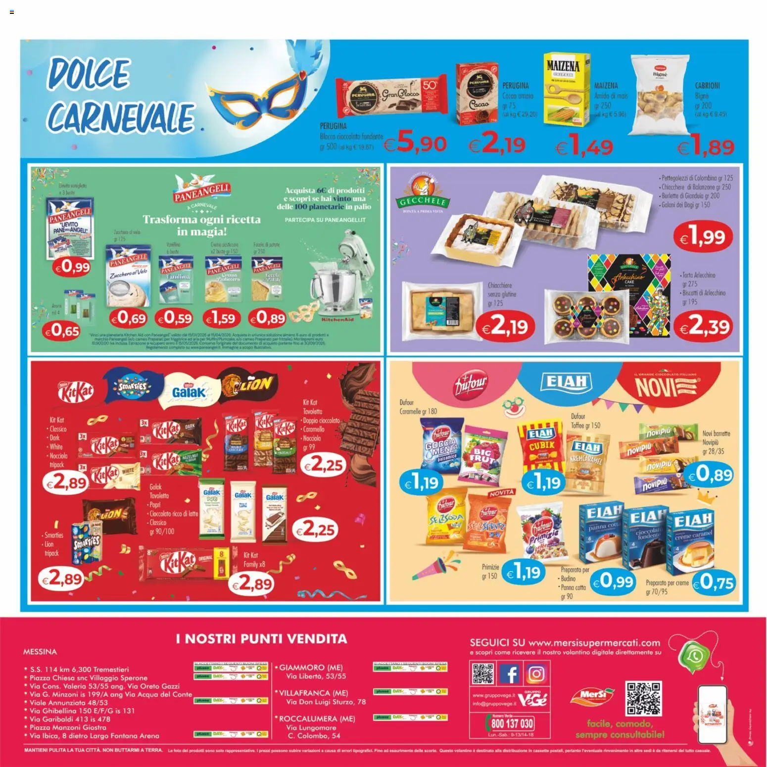 Volantino MerSi Supermercati del 04.01.2026 | Pagina: 16 | Prodotti: Friggitrice ad aria, Panna, Biscotti, Torta