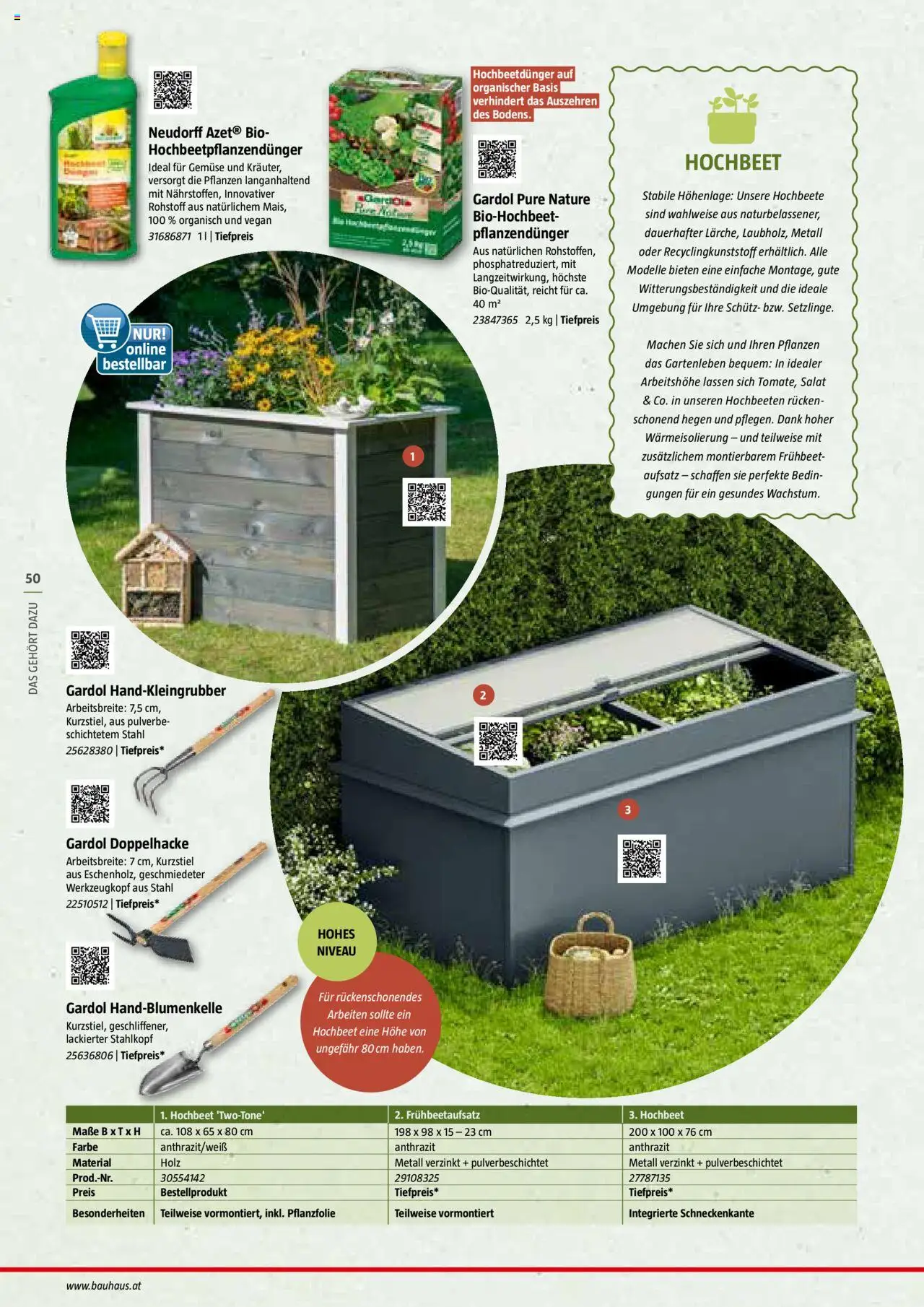 Bauhaus Reiche Ernte Magazin 2025 gültig ab 01.07.2025 | Seite: 50 | Produkte: Salat, Gemüse