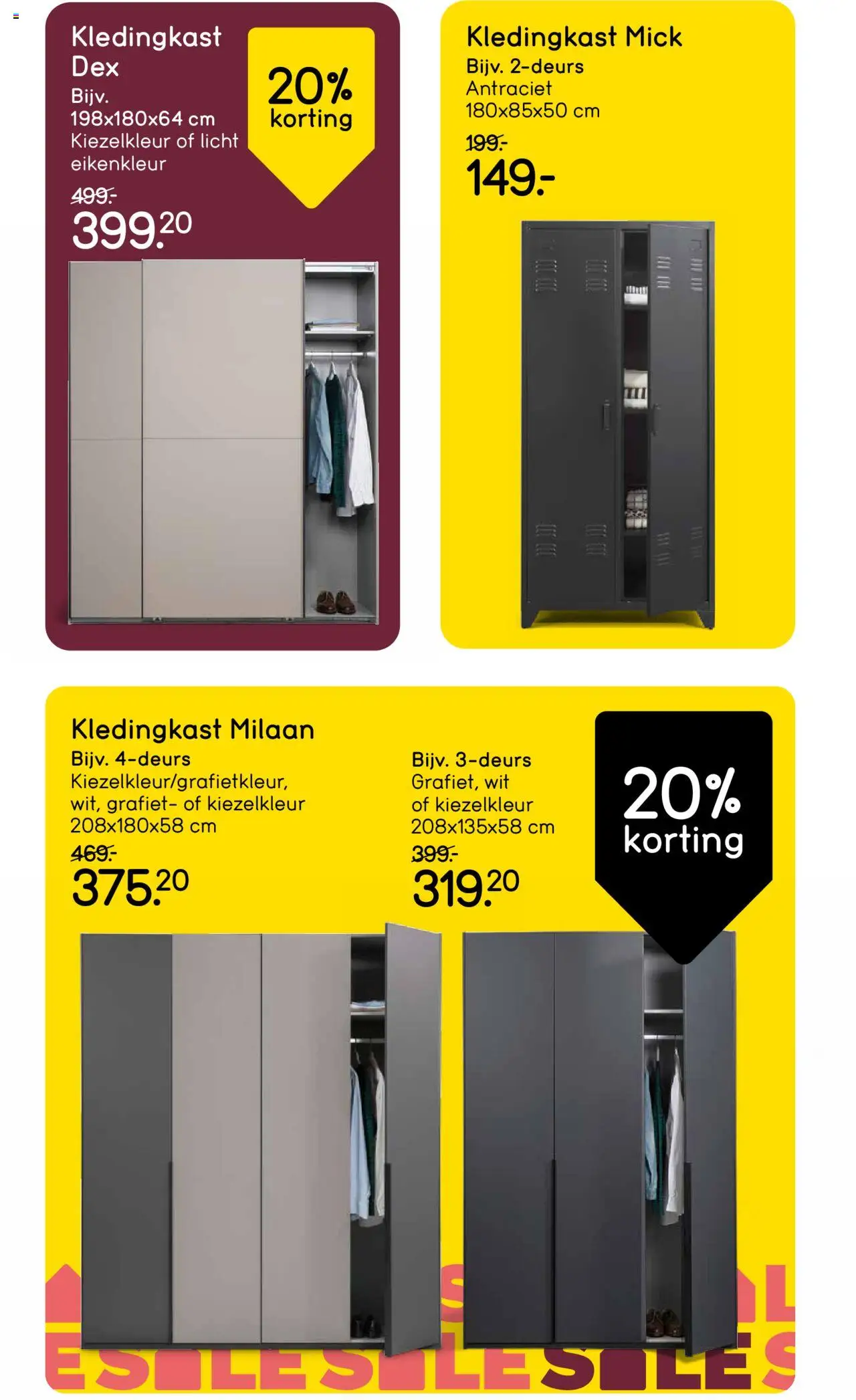  | Pagina: 18 | Producten: Kledingkast