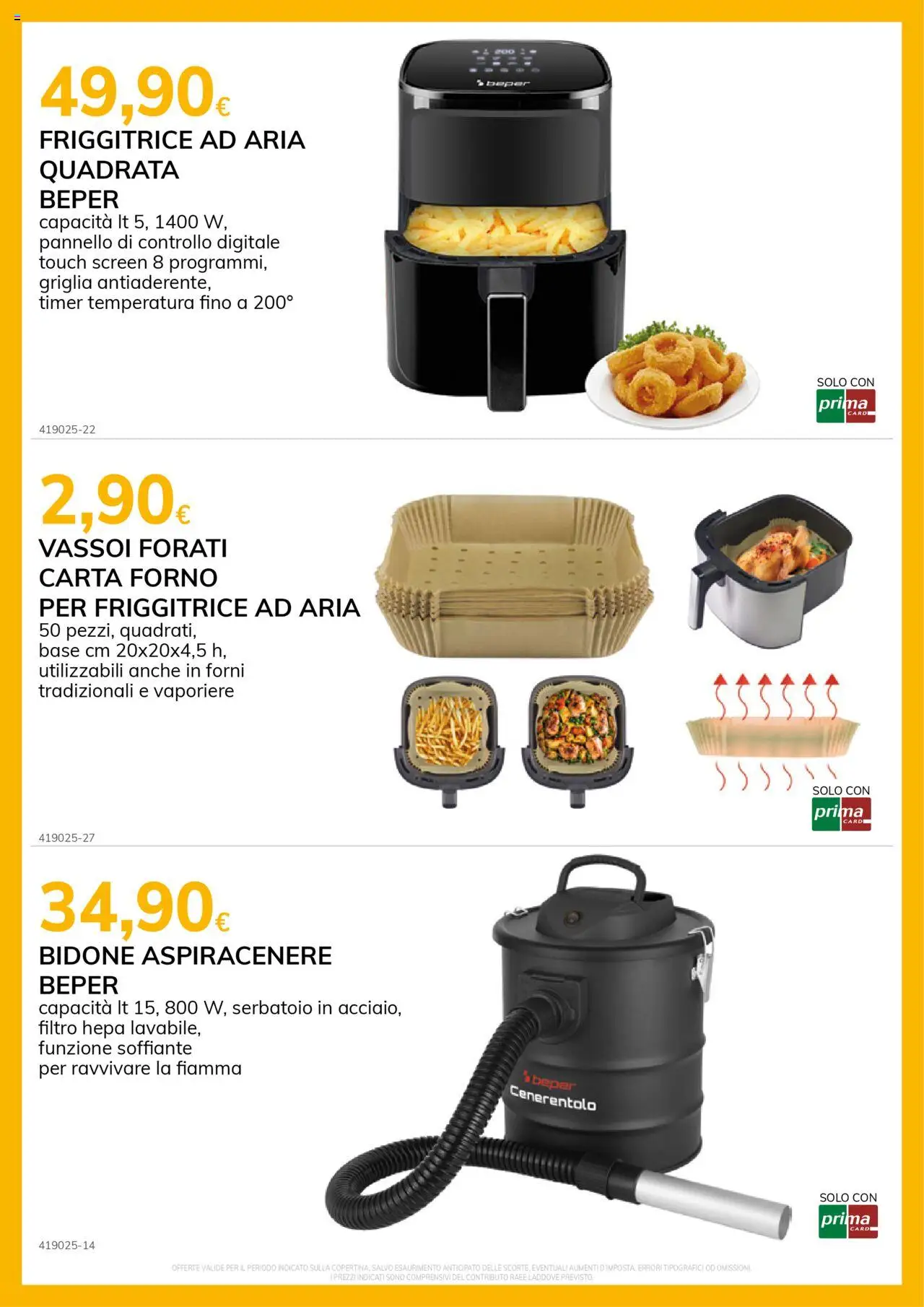 Volantino Basko del 14.10.2025 | Pagina: 18 | Prodotti: Friggitrice ad aria, Aspiracenere, Forno, Griglia
