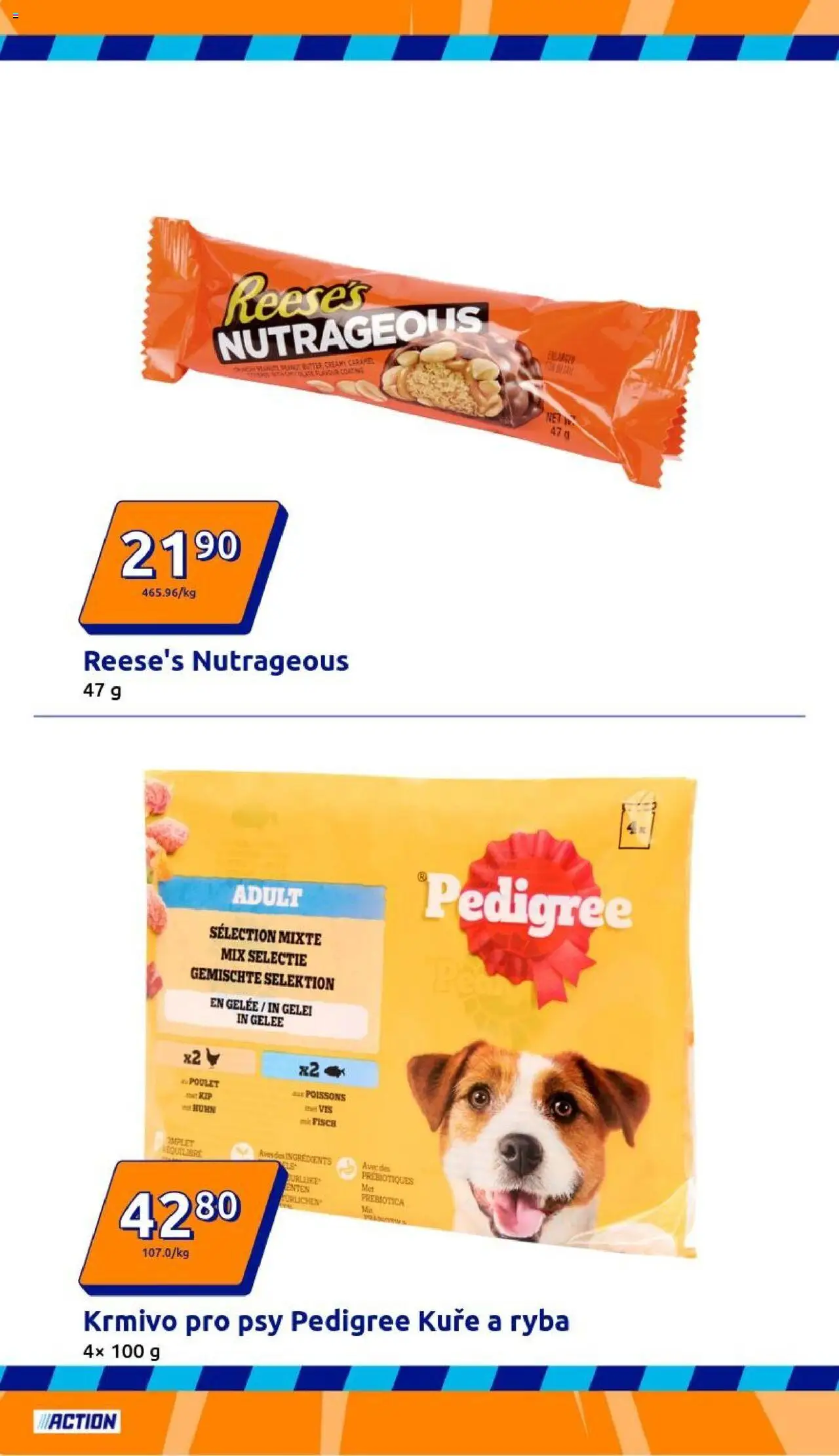 Action leták od 24.09.2025 | Strana: 16 | Produkty: Reese's, Ryba, Pedigree, Kuře