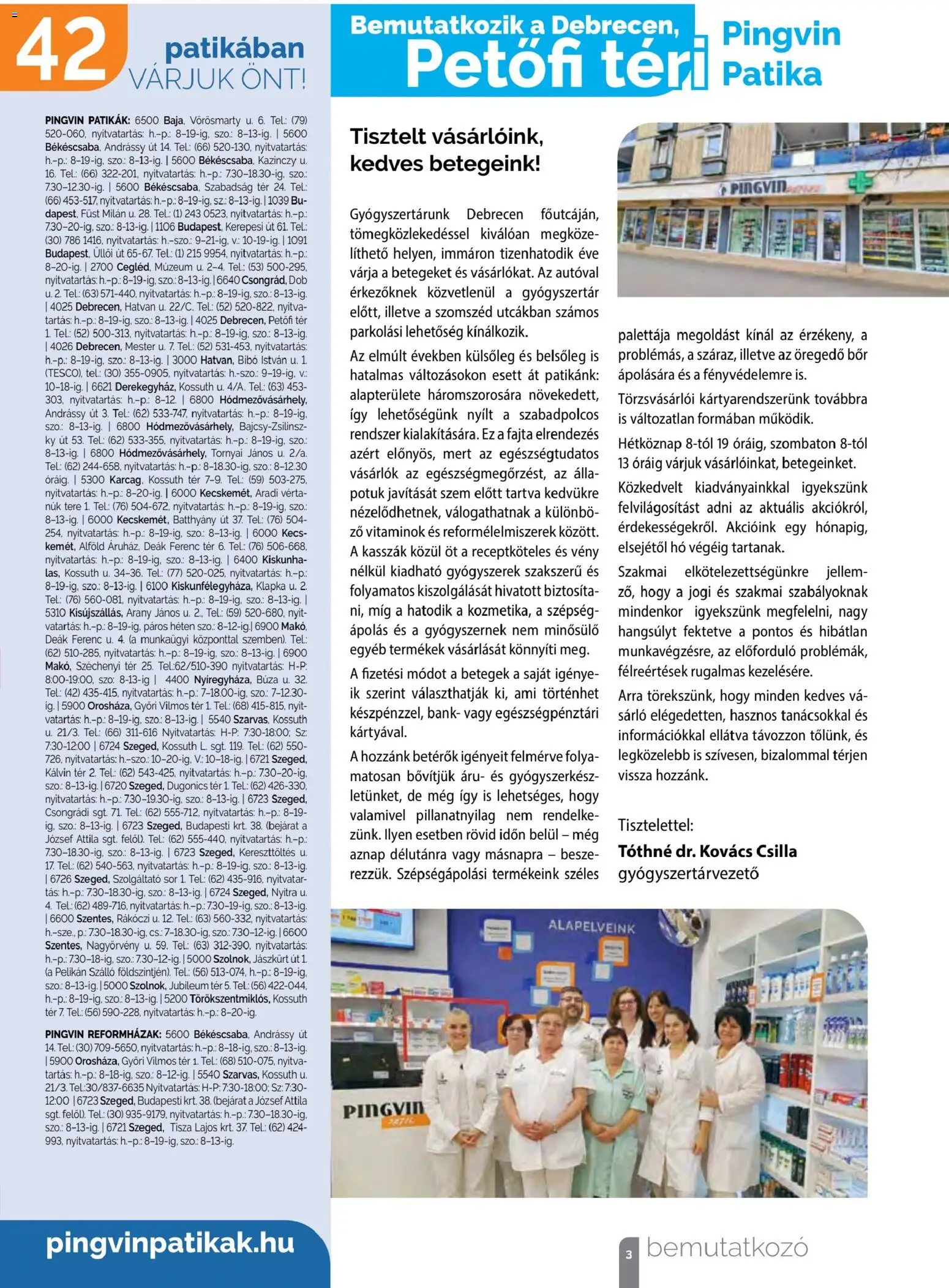 Pingvin Patika akciós ujság - amely érvényes a következő dátumtól: 01.12.2025 | Oldal: 3 | Termékek: Bor, Sör, Gyógyszerek